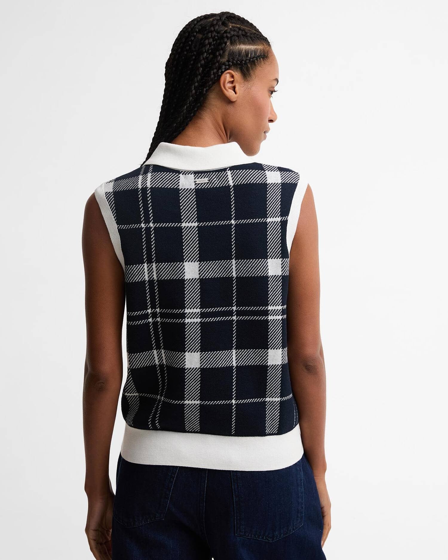 Allerdale Tartan Knitted Vest - Multi Check