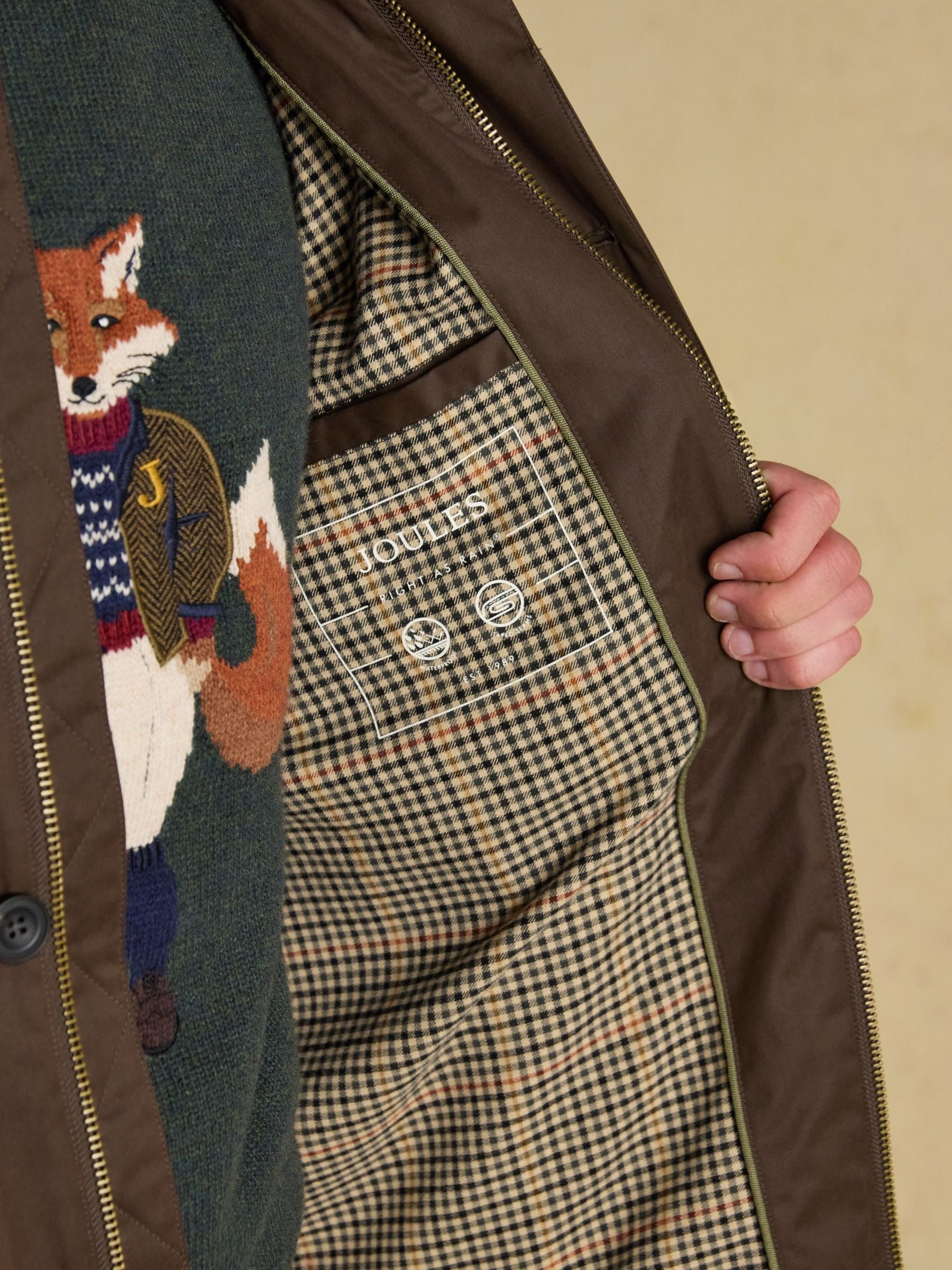 Sandford Brown Waterproof Raincoat