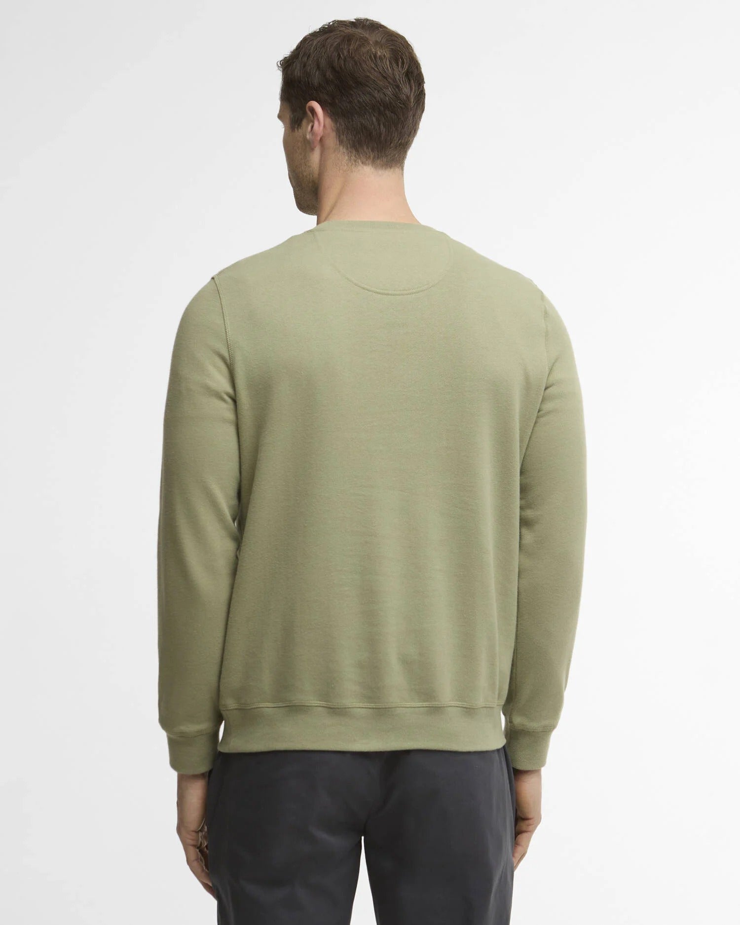 Pique Logo Sweatshirt - Laurel Green