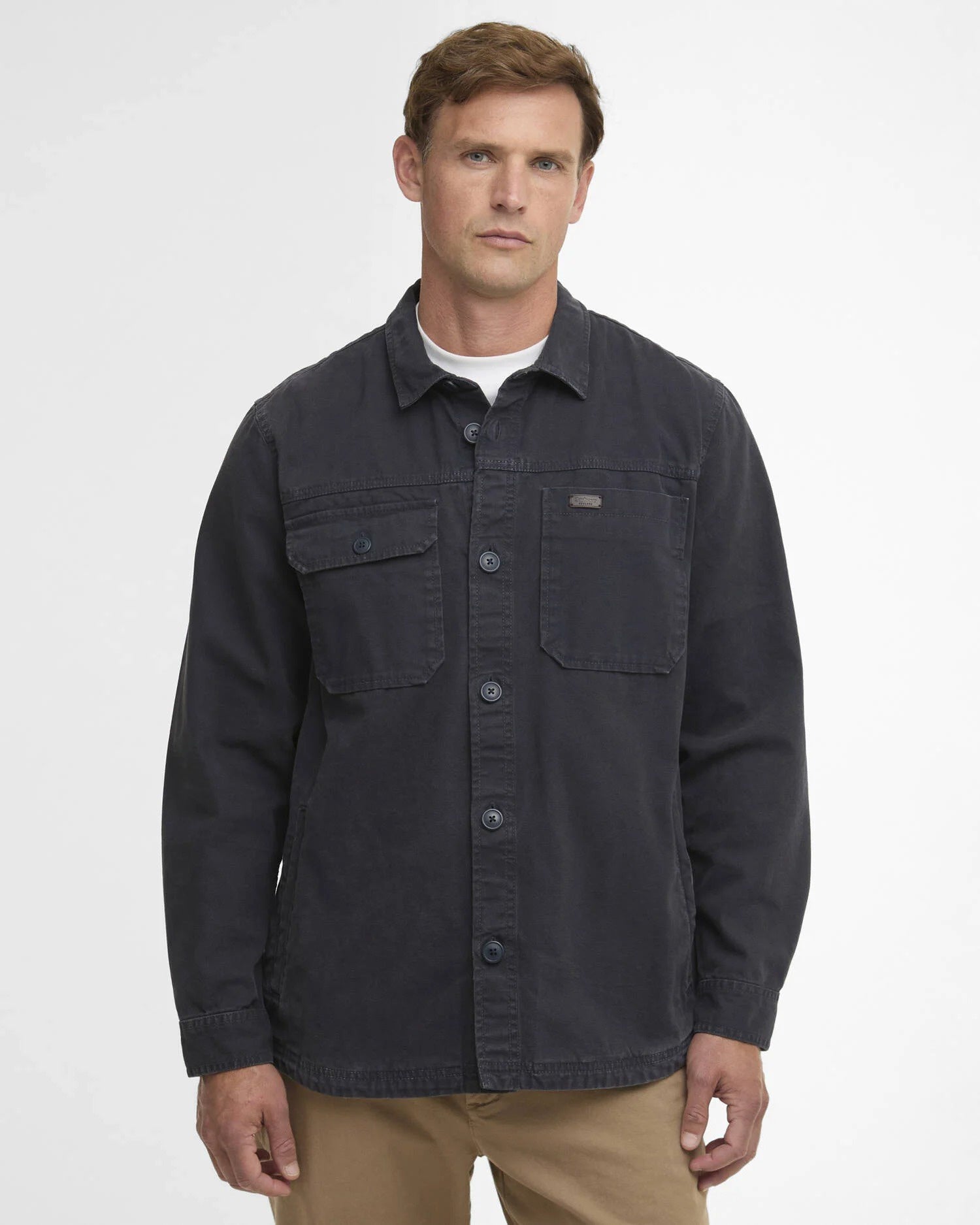 Lingfield Canvas Overshirt - Navy