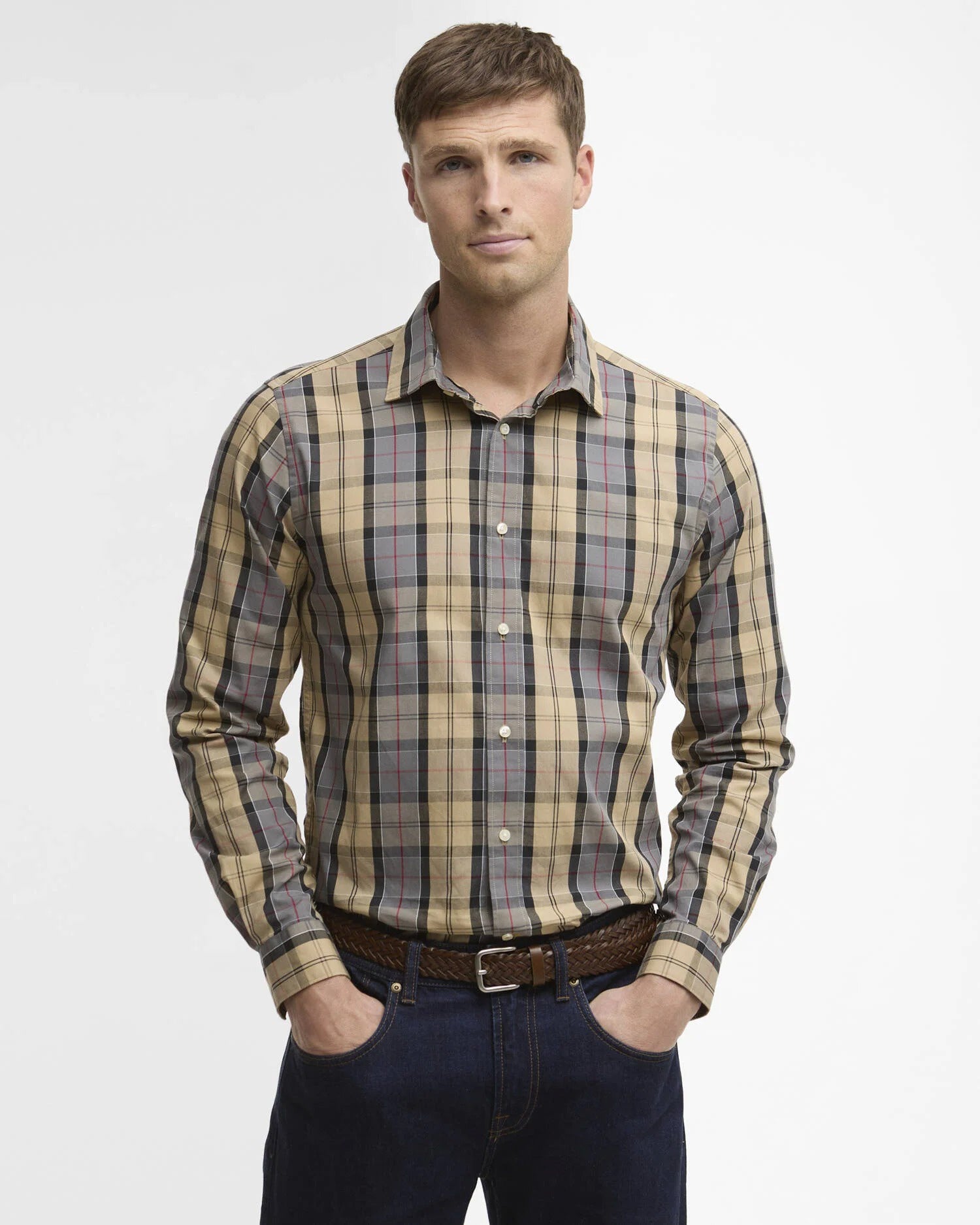 Kenton Tailored Long-Sleeved Shirt - Dress Tartan