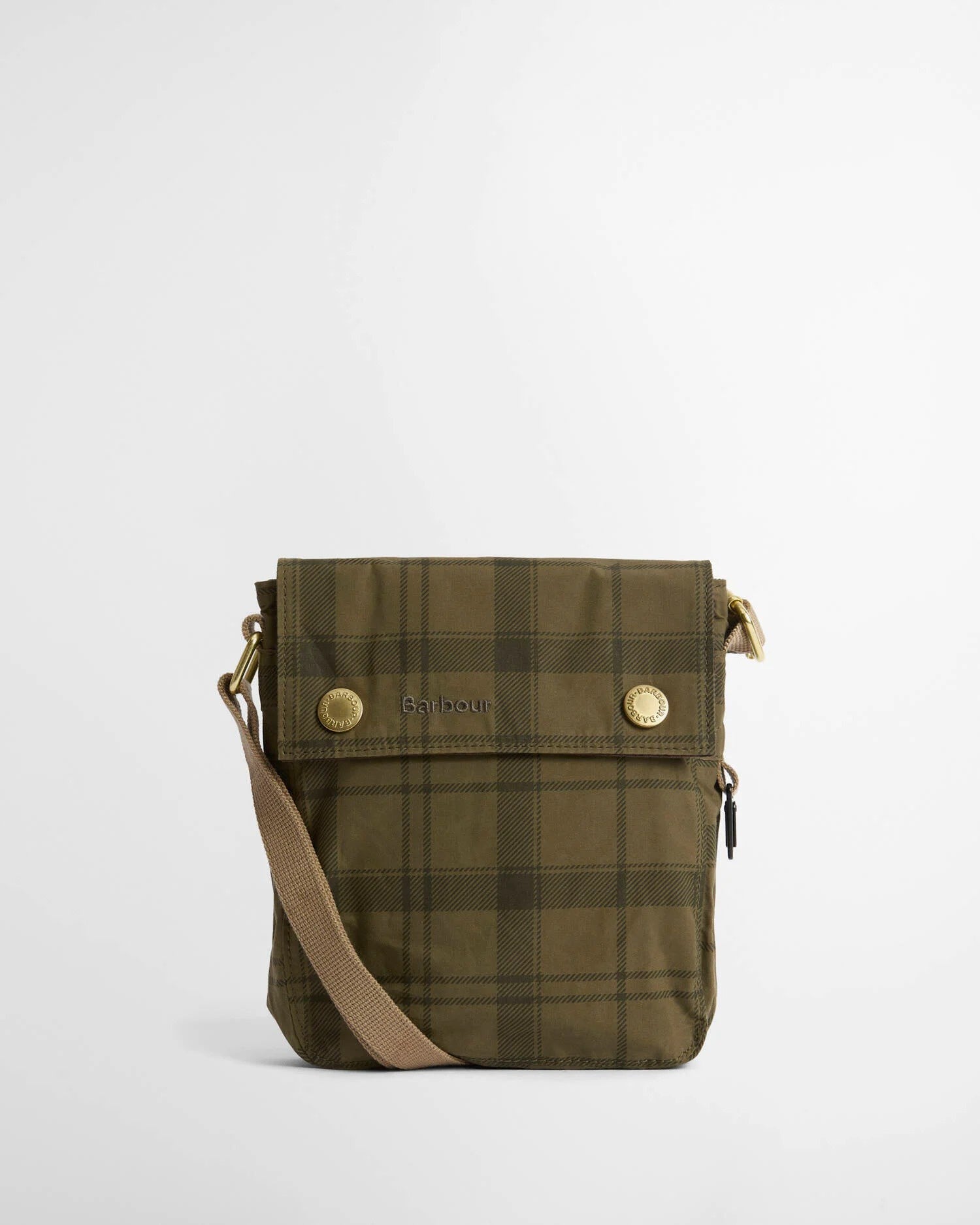 Transport Crossbody Bag - Dusky Green Tartan