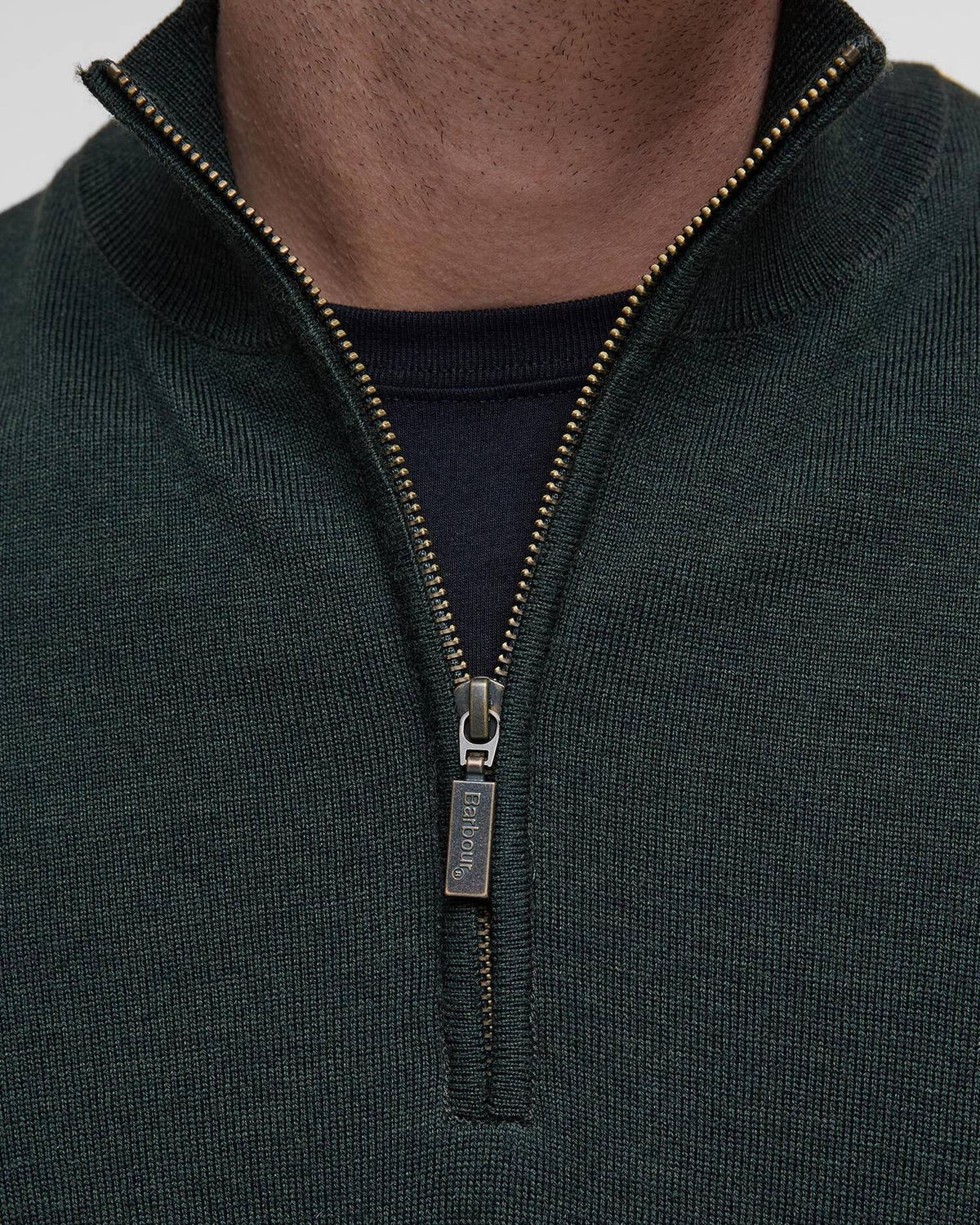 Gamlin Quarter-Zip Jumper - Olive