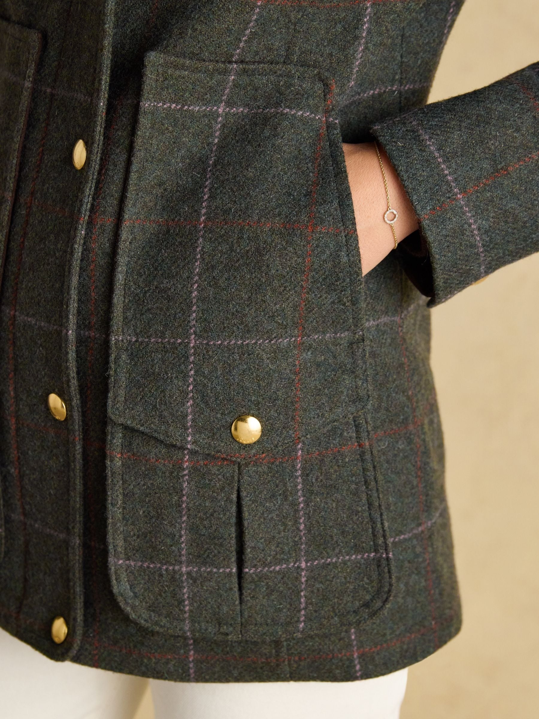 Classic Fieldcoat Green Tweed Coat