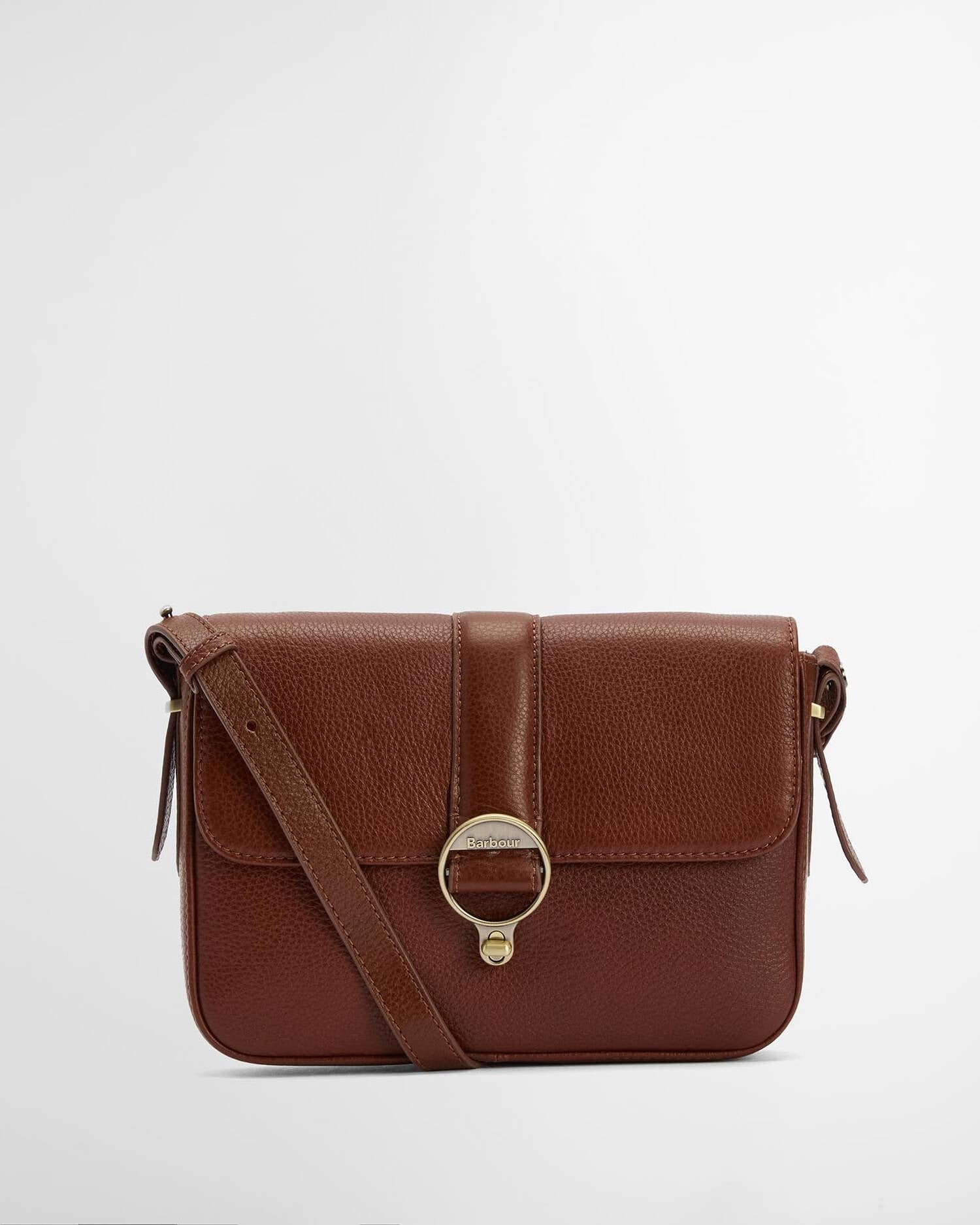 Rosa Leather Crossbody Bag - Brown