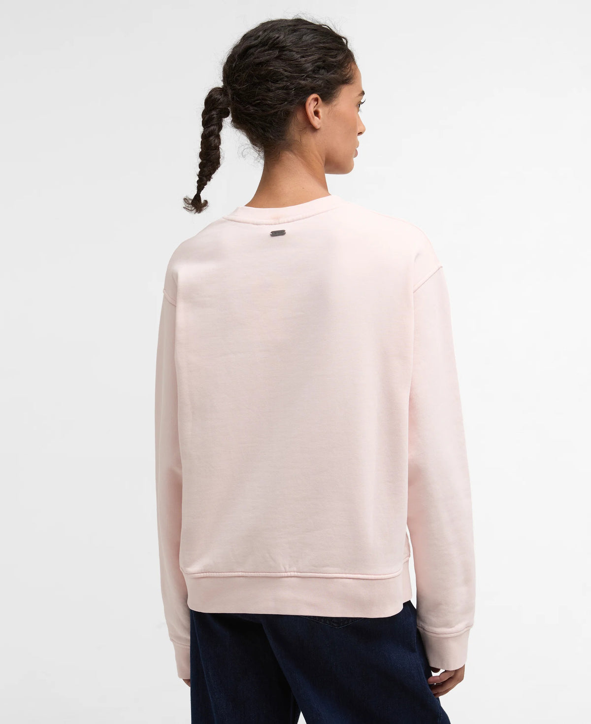 Bede Oversized Crew Sweatshirt - Pink