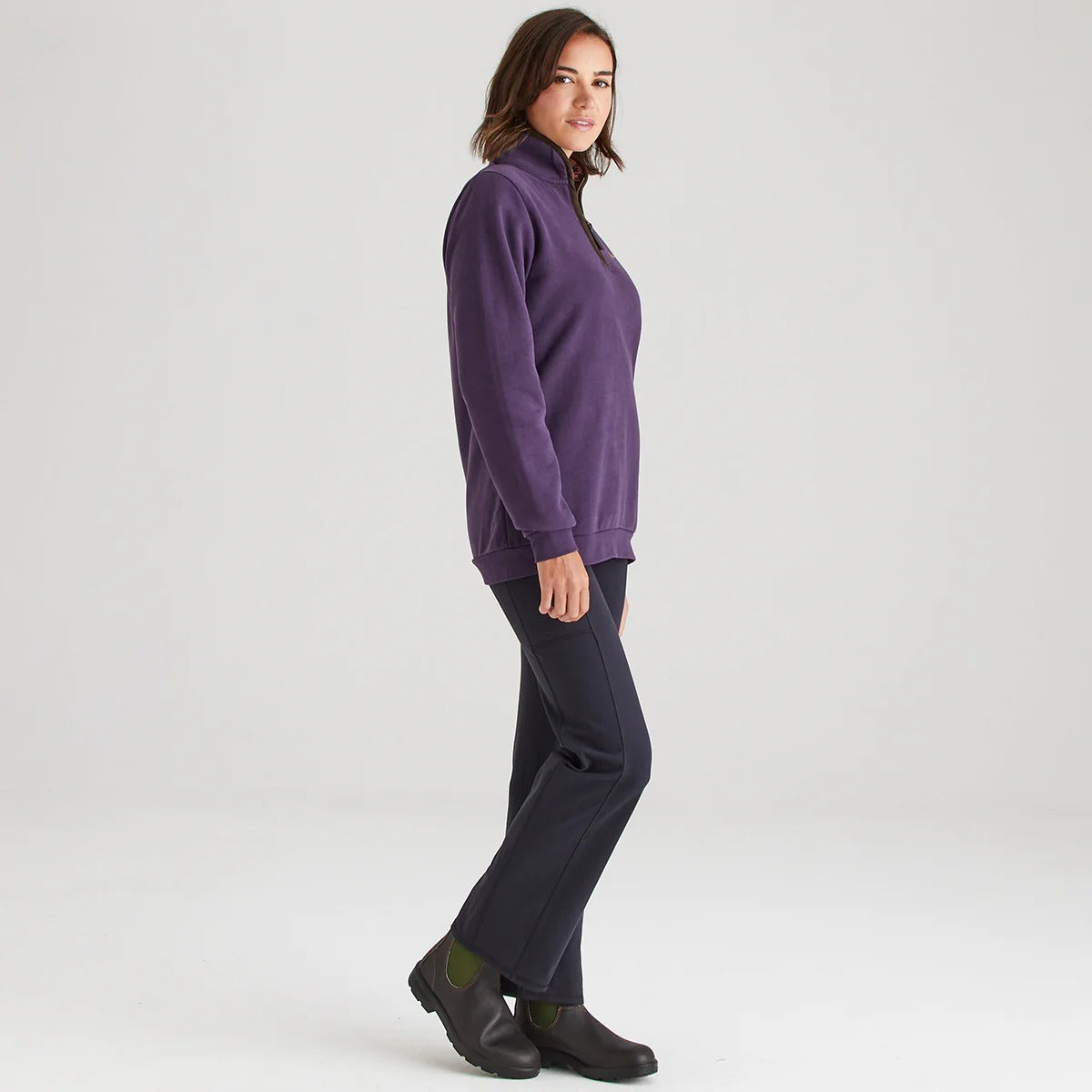 Women's Brancaster 1/4  Zip Nightshade