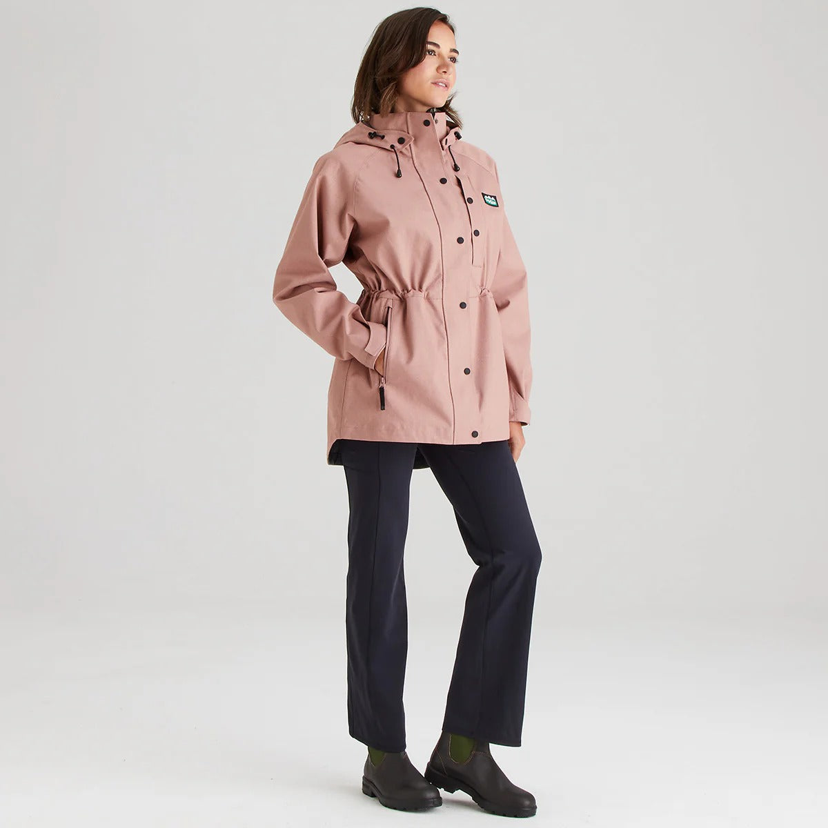 Women's Monsoon Light Jacket - Dusky Pink Marl