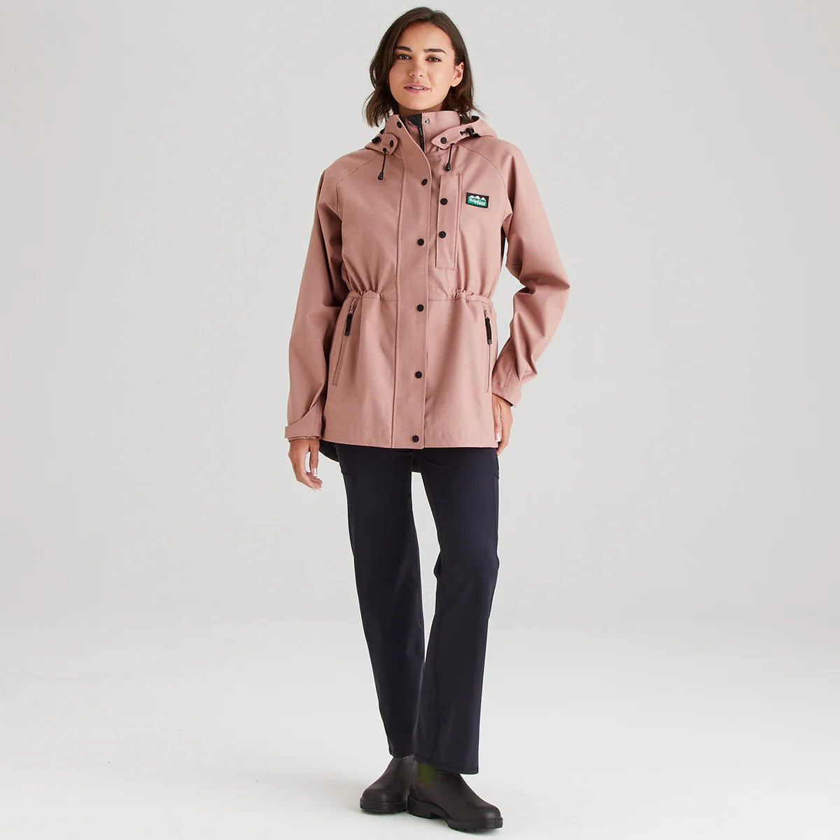 Women's Monsoon Light Jacket - Dusky Pink Marl