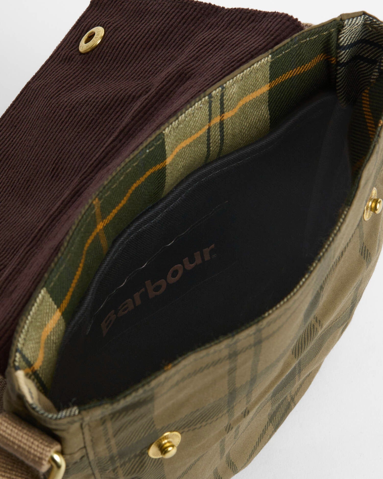 Transport Crossbody Bag - Dusky Green Tartan