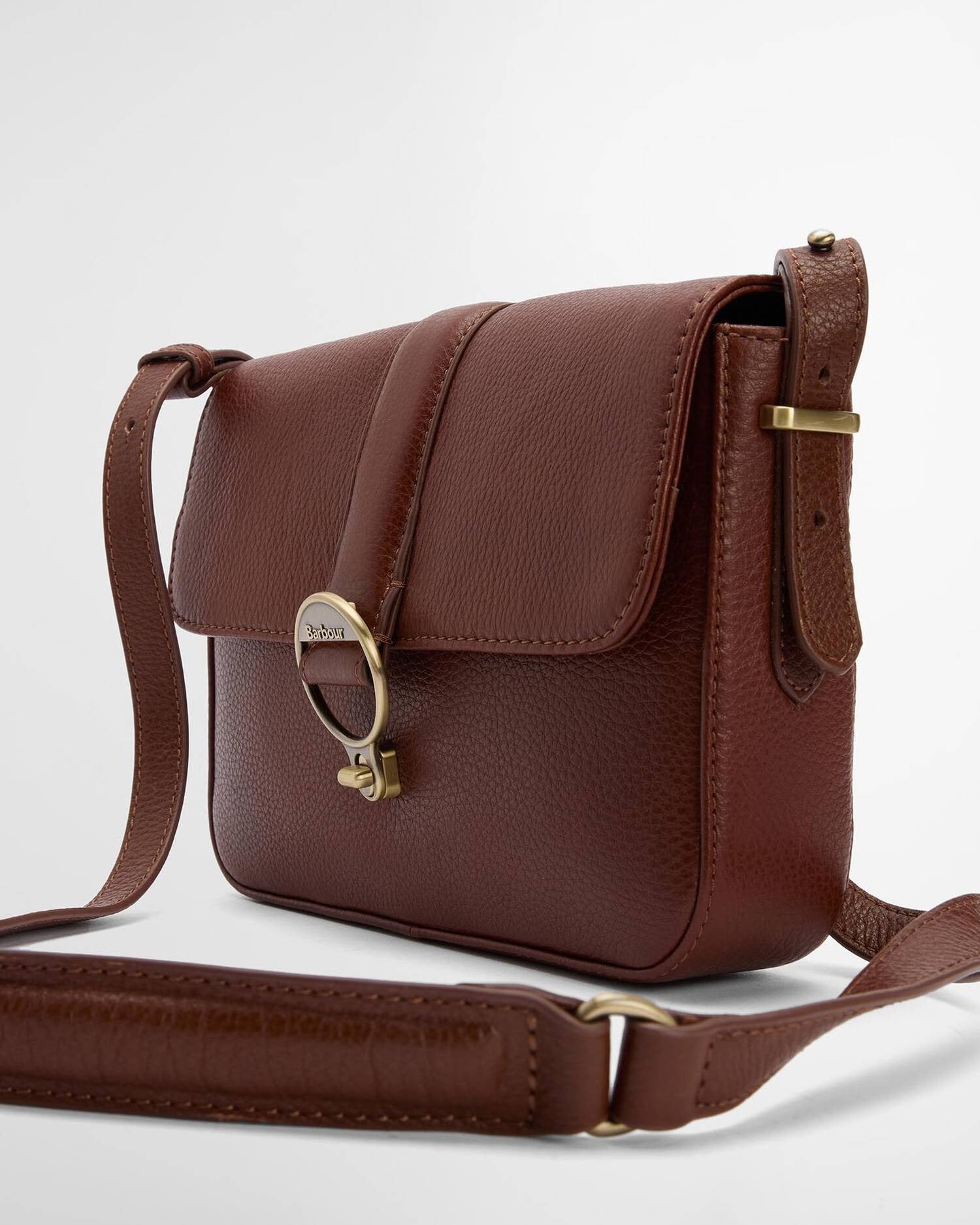 Rosa Leather Crossbody Bag - Brown