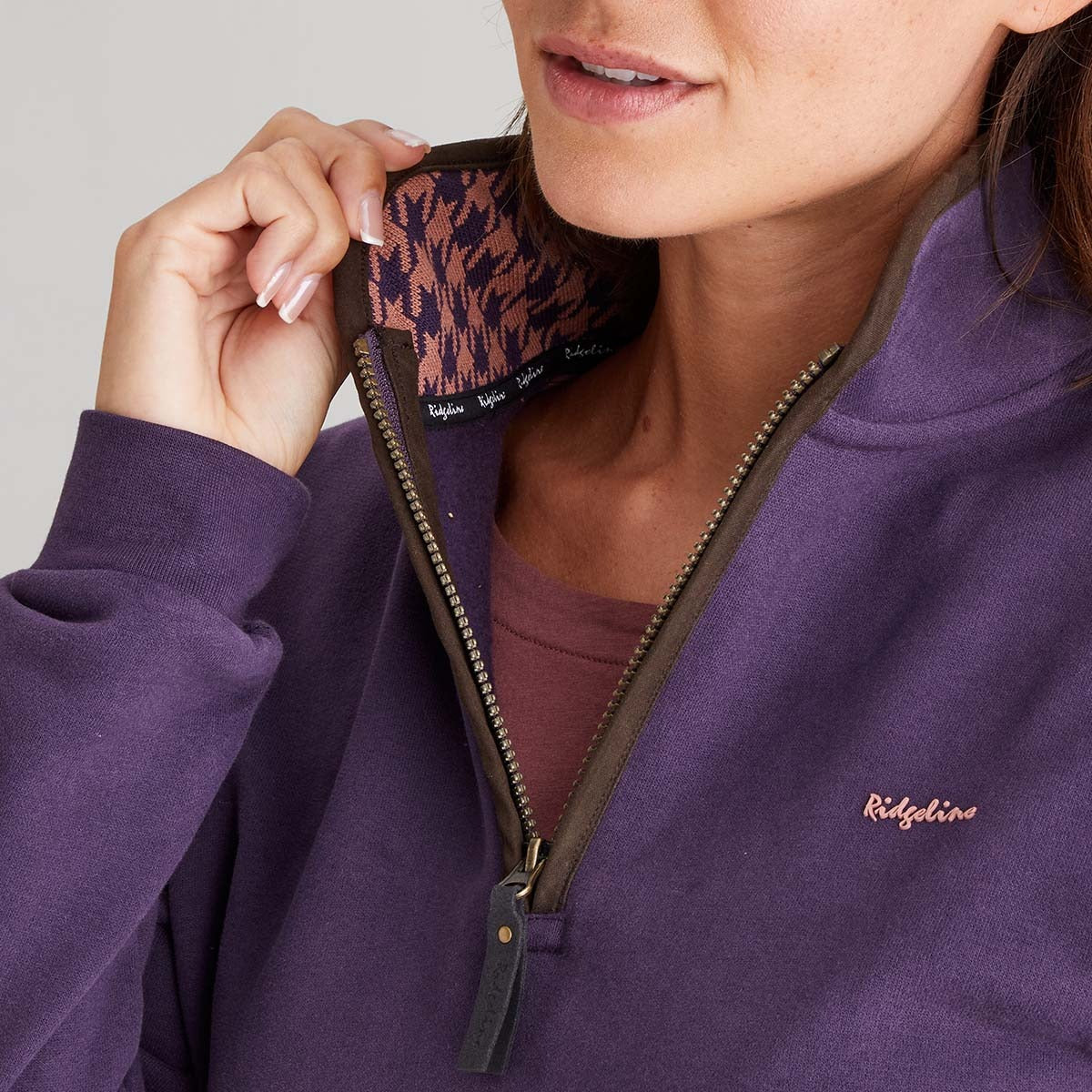 Women's Brancaster 1/4  Zip Nightshade