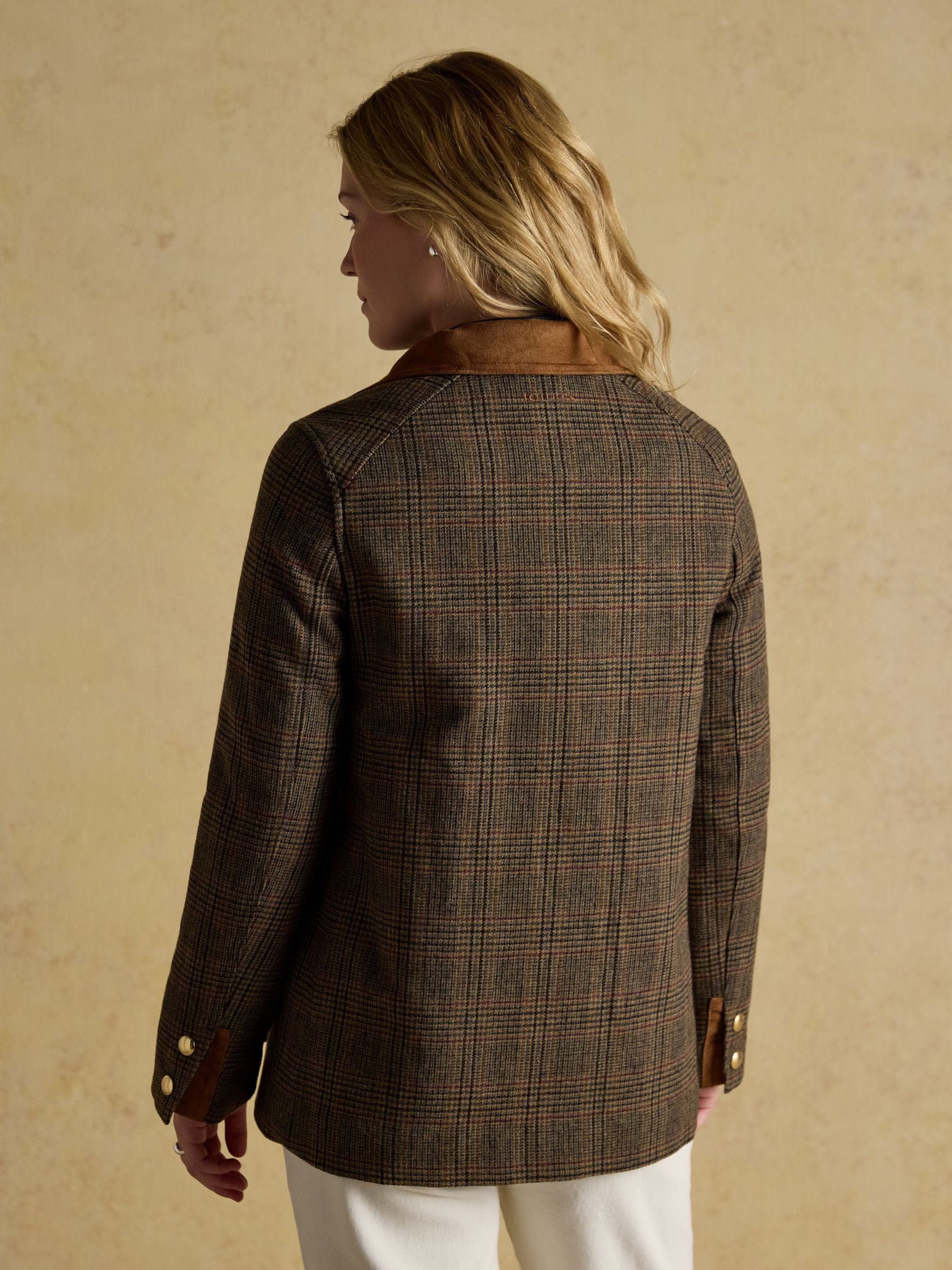 Contemporary Brown Check Tweed Fieldcoat