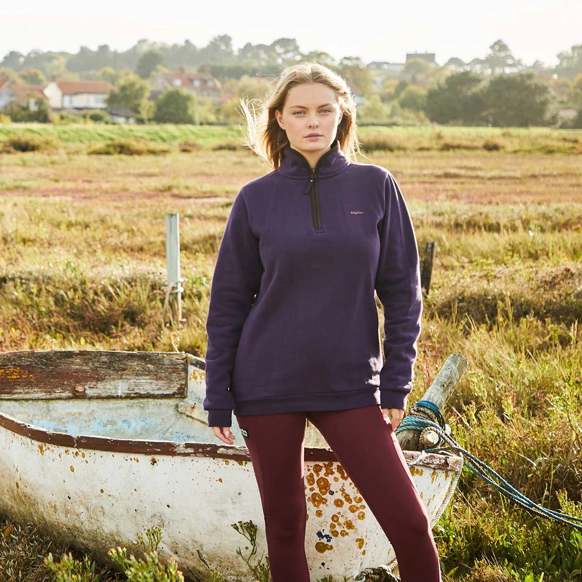 Women's Brancaster 1/4  Zip Nightshade