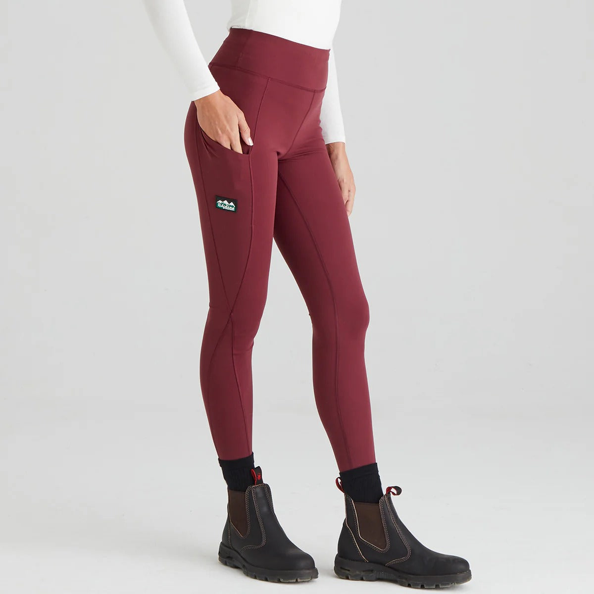 Womens Infinity Leggings Winter Berry