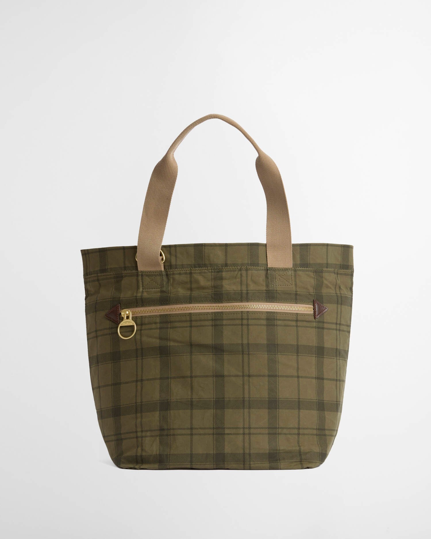 Transport Carry-All Tote Bag - Dusky Green Tartan