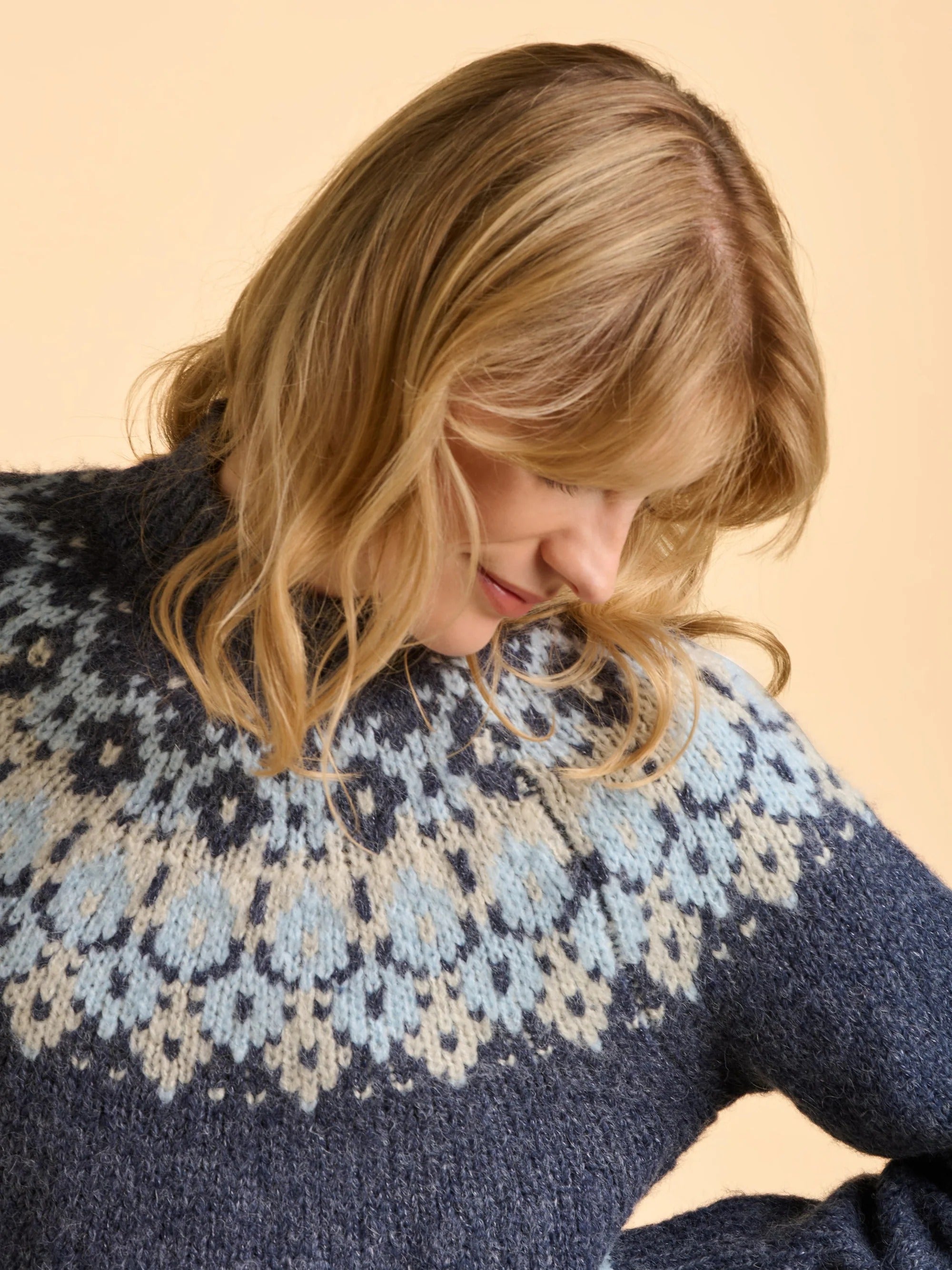 Windswept Fairisle Jumper - Navy