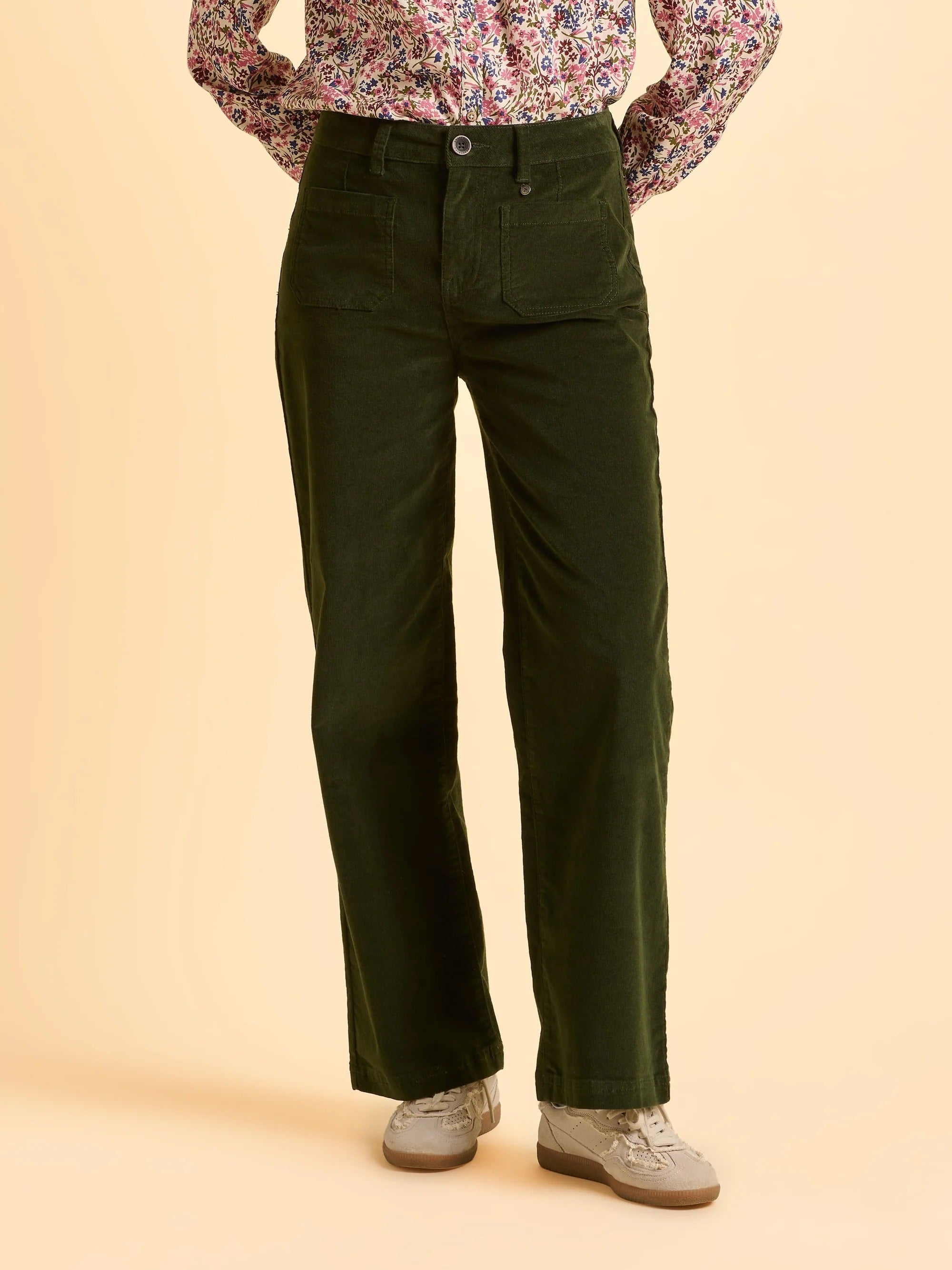 Jora Cord Trouser - Green