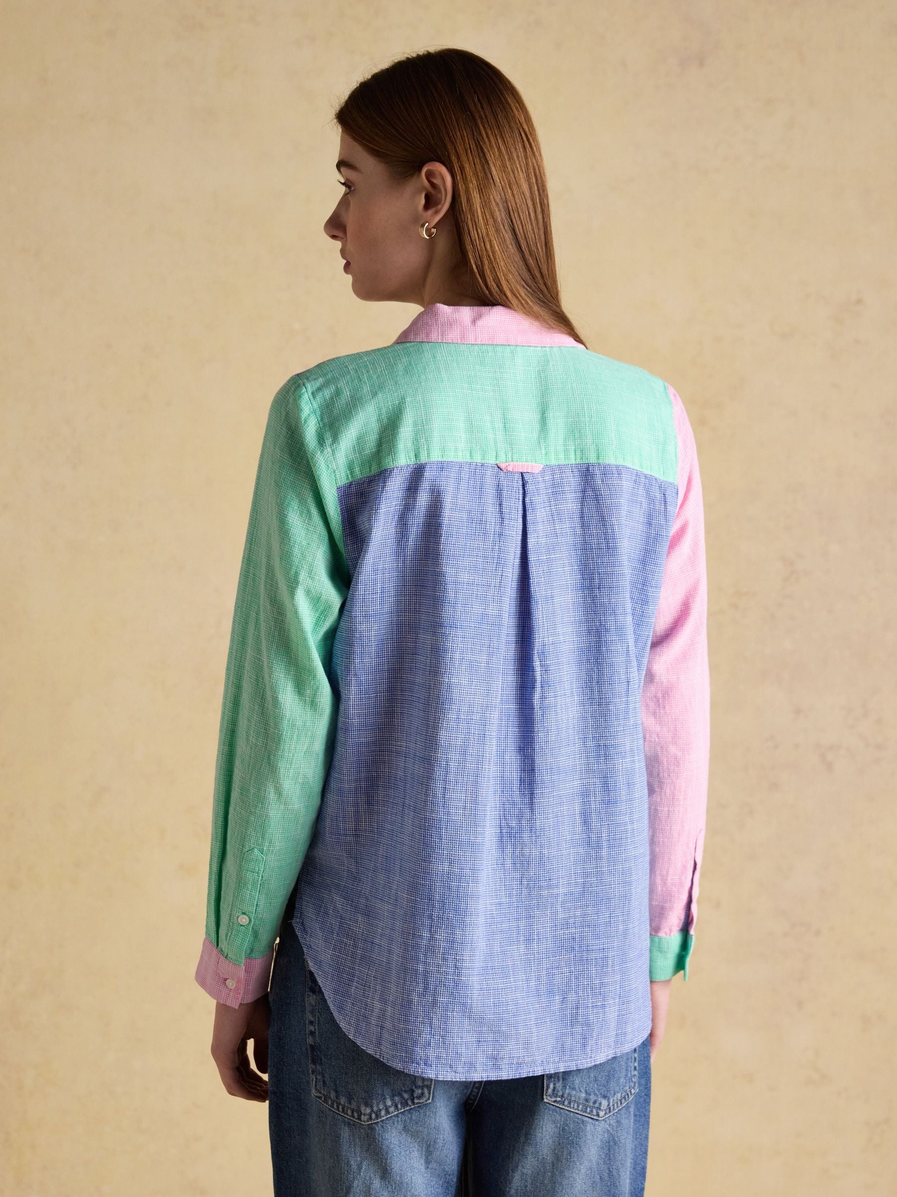 Ida Hotch Potch Long Sleeve Cotton Shirt