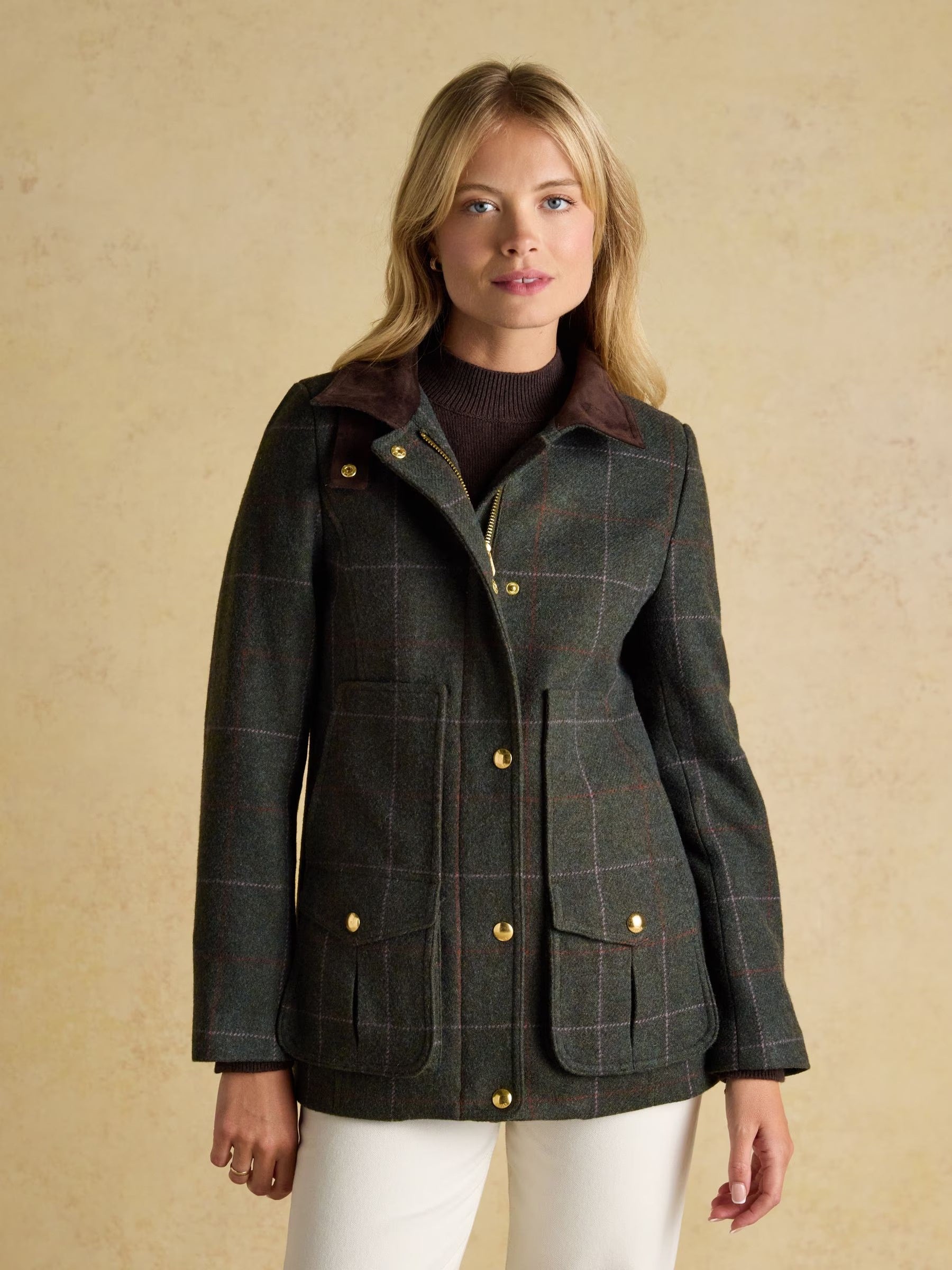 Classic Fieldcoat Green Tweed Coat