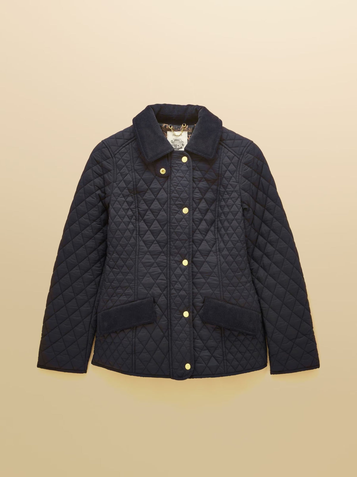 Highclere Navy Showerproof Diamond Quilted Jacket.