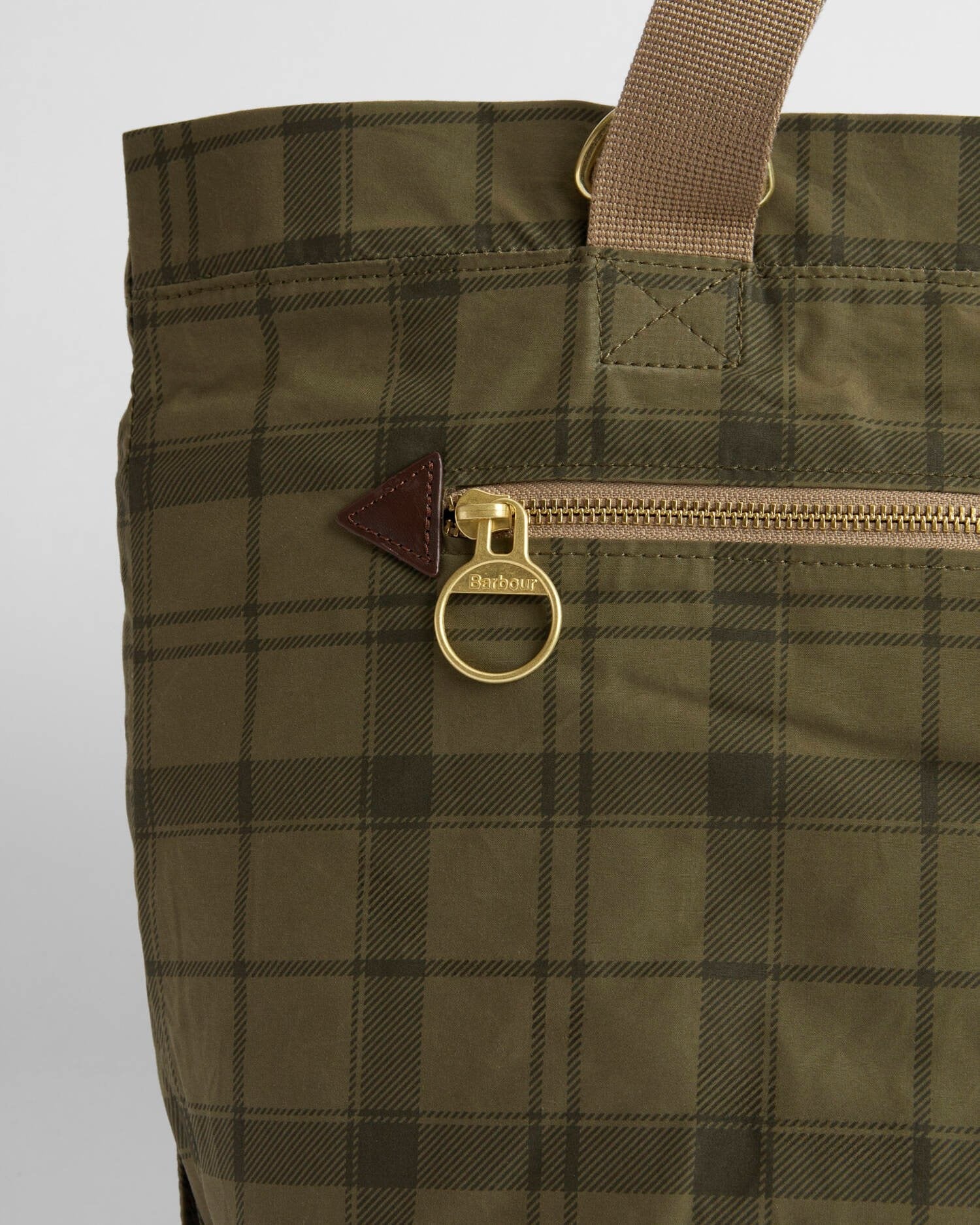 Transport Carry-All Tote Bag - Dusky Green Tartan