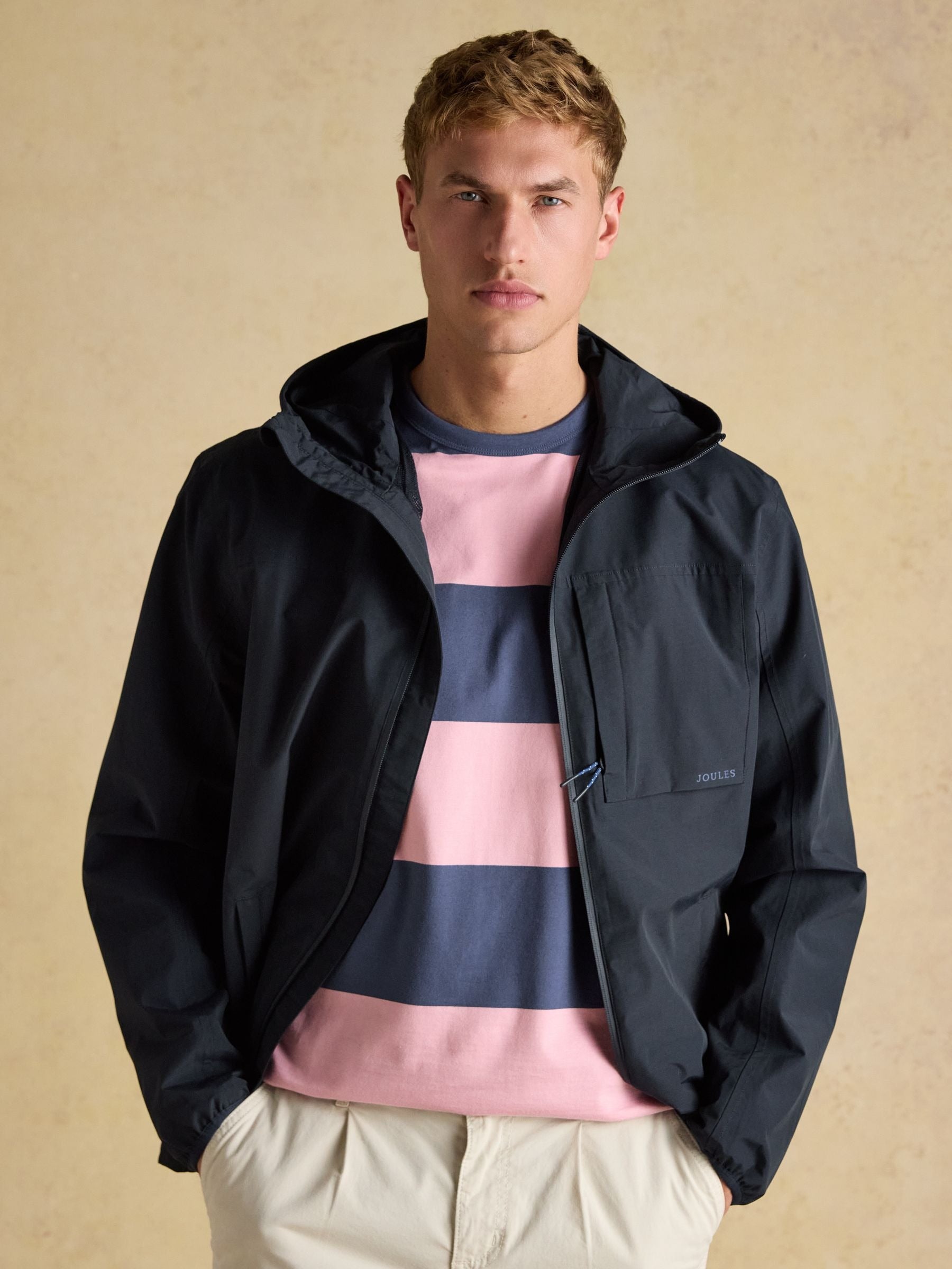 Ayston Navy Blue Lightweight Waterproof Coat