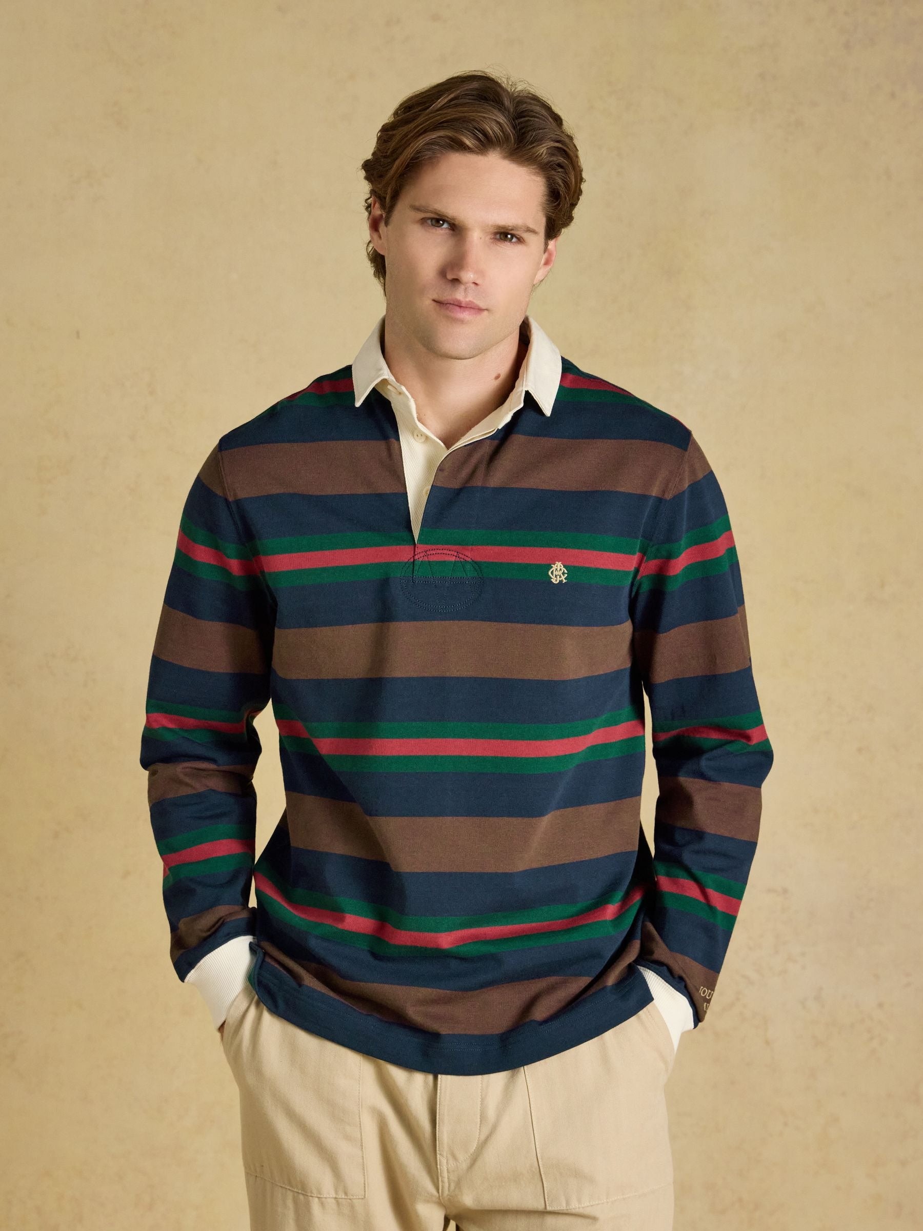Rugby Club Multi Long Sleeve Striped Rugby Shirt