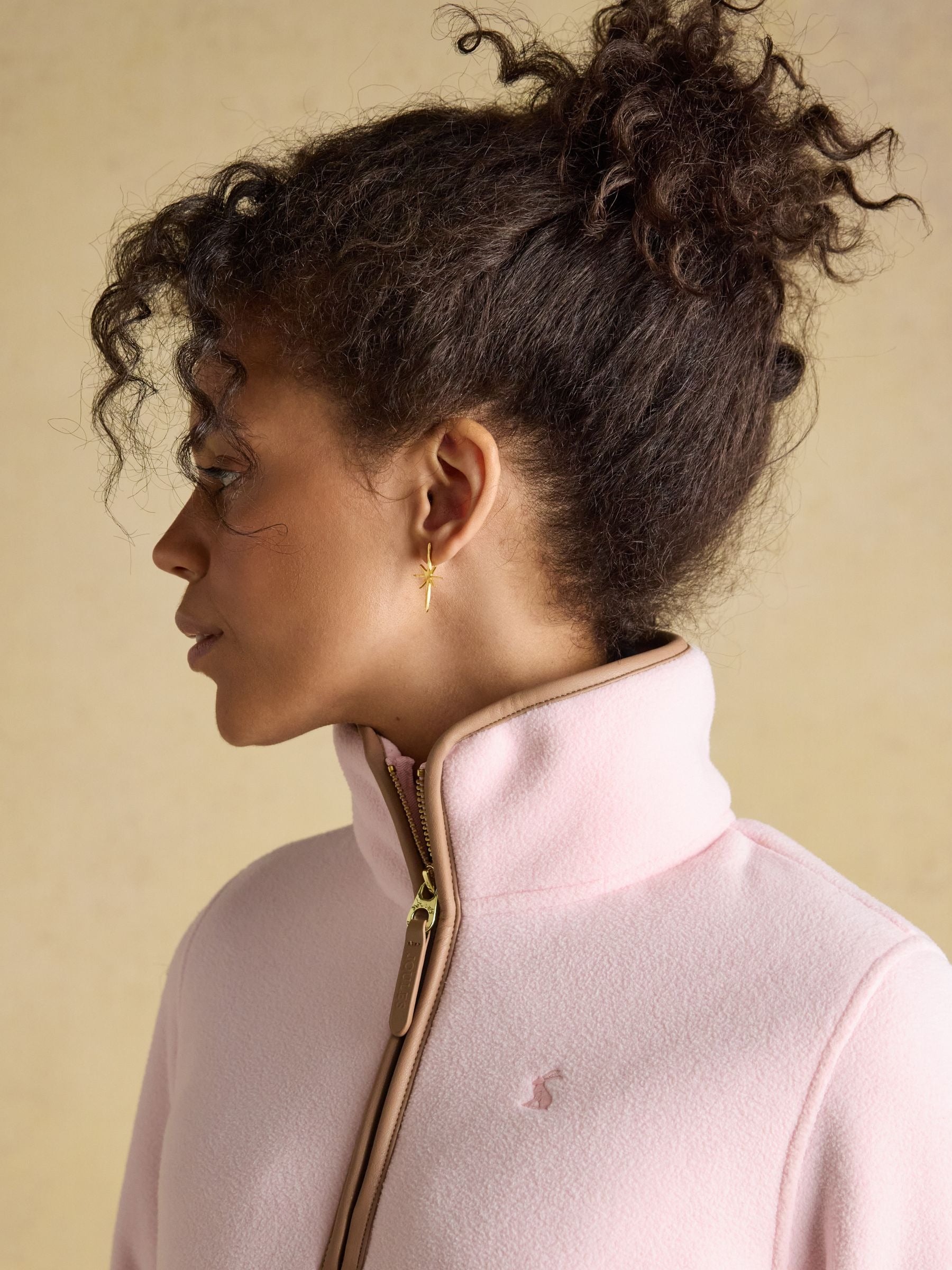 Heritage Light Pink Quarter Zip Polar Fleece
