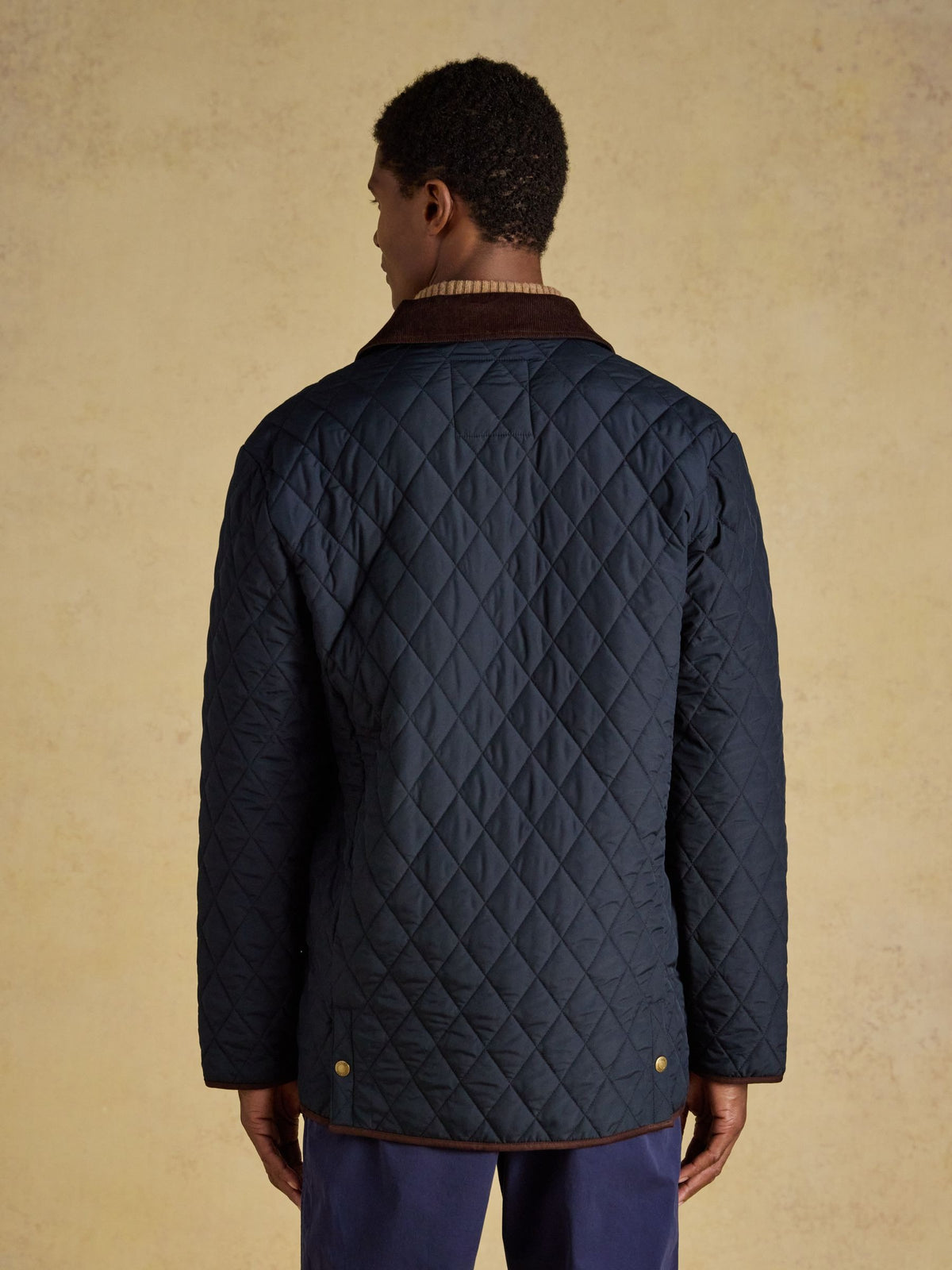 Navy Quilted Jacket