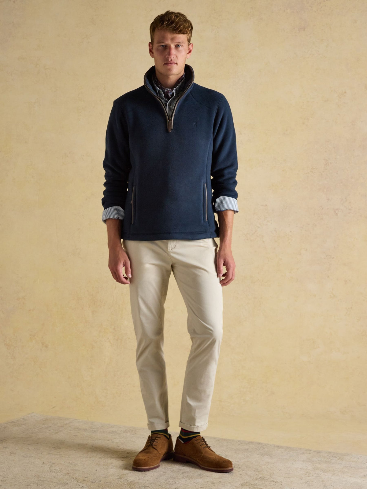 Heritage Fleece Navy Quarter Zip