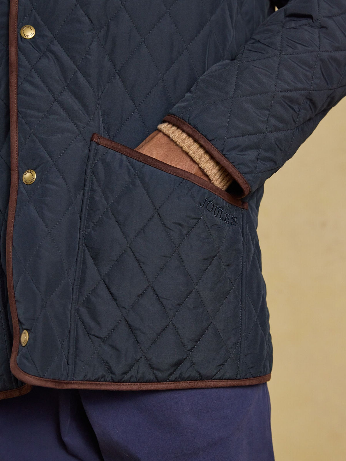 Navy Quilted Jacket