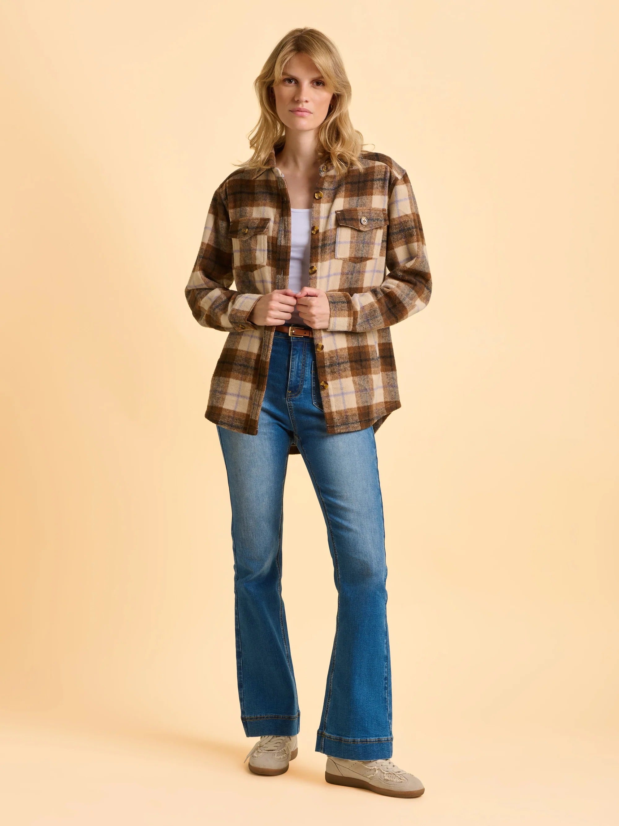 Elowen Shacket - Brown