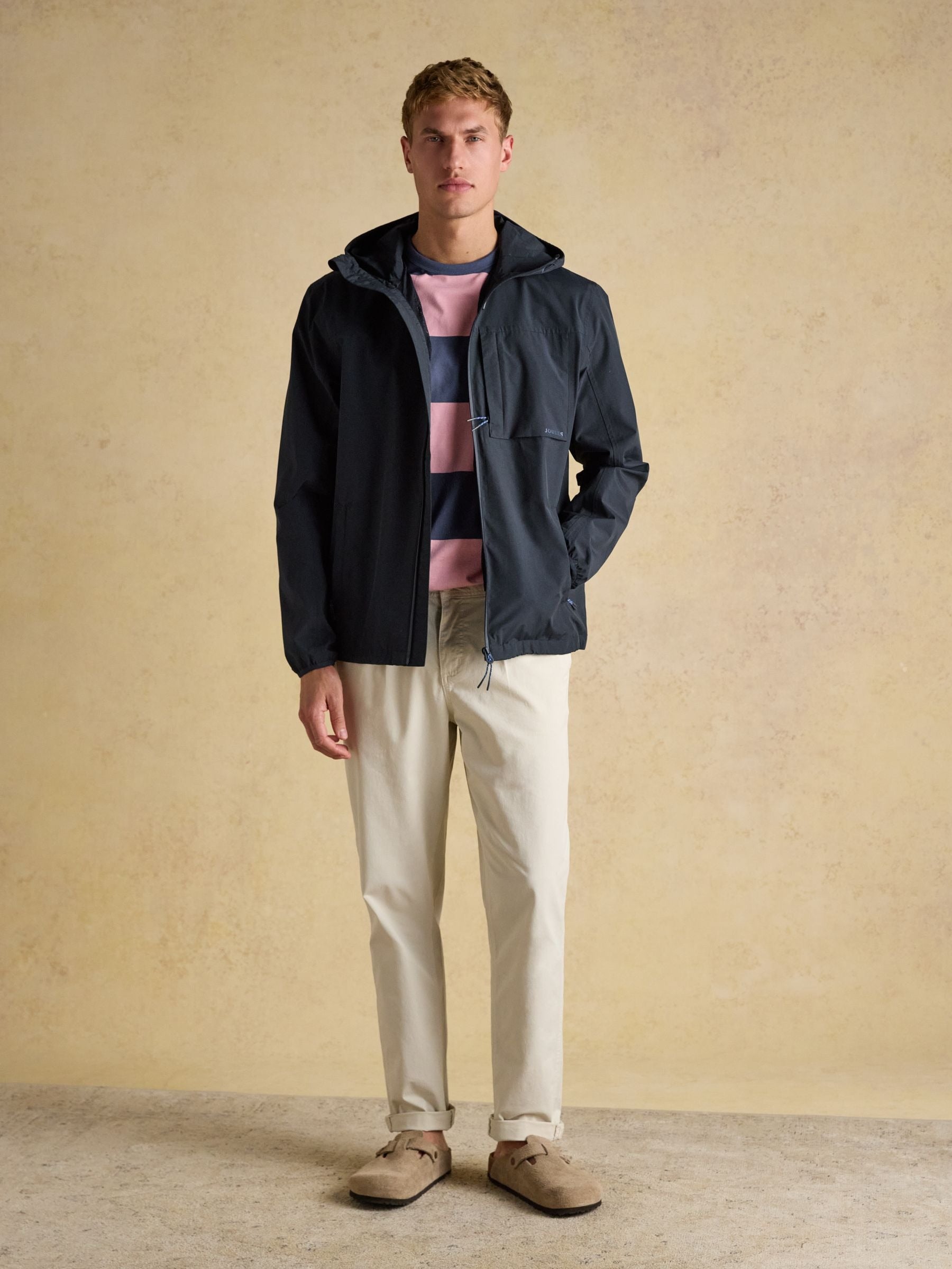 Ayston Navy Blue Lightweight Waterproof Coat
