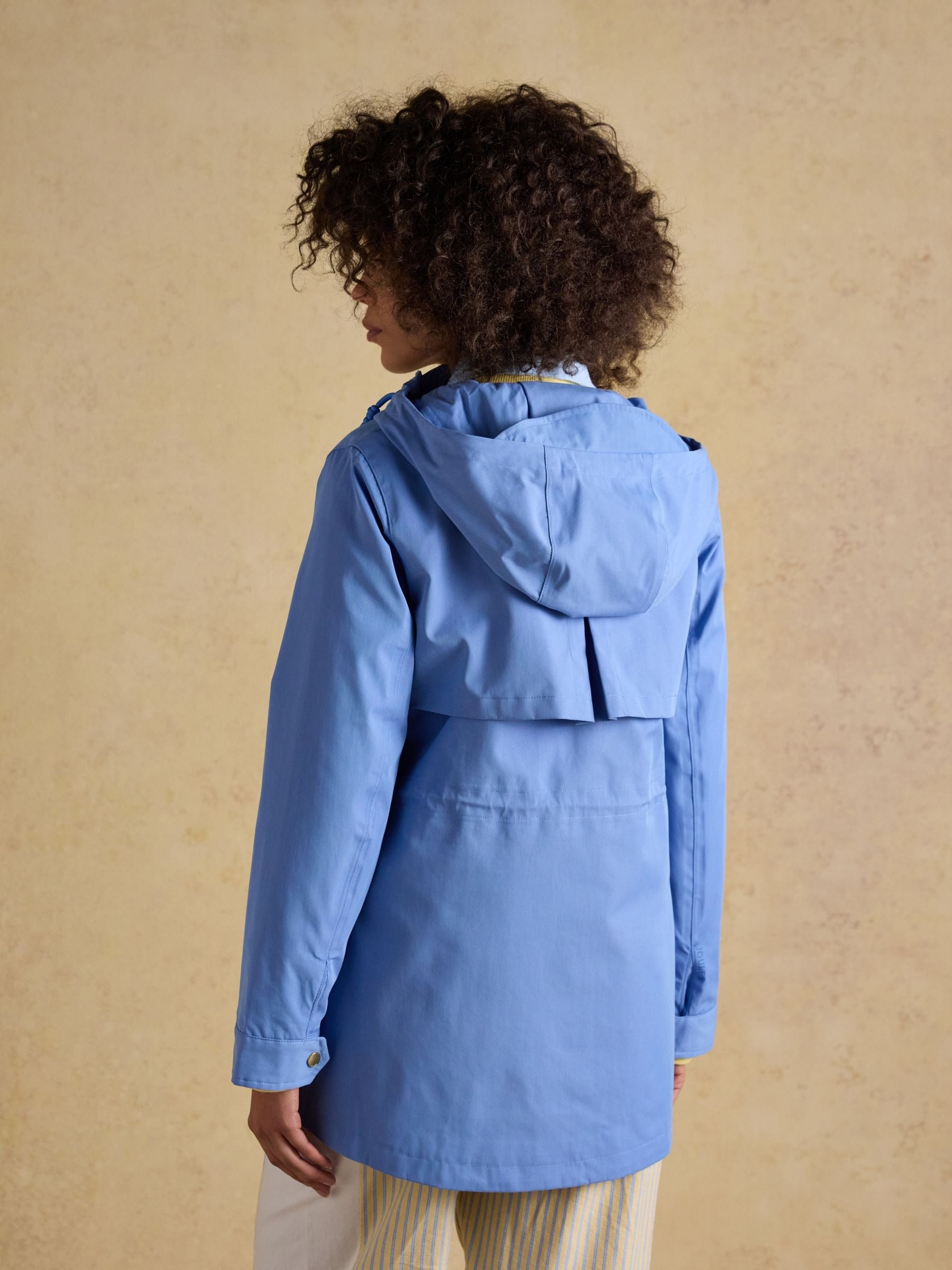 Portwell Blue Hooded Waterproof Raincoat