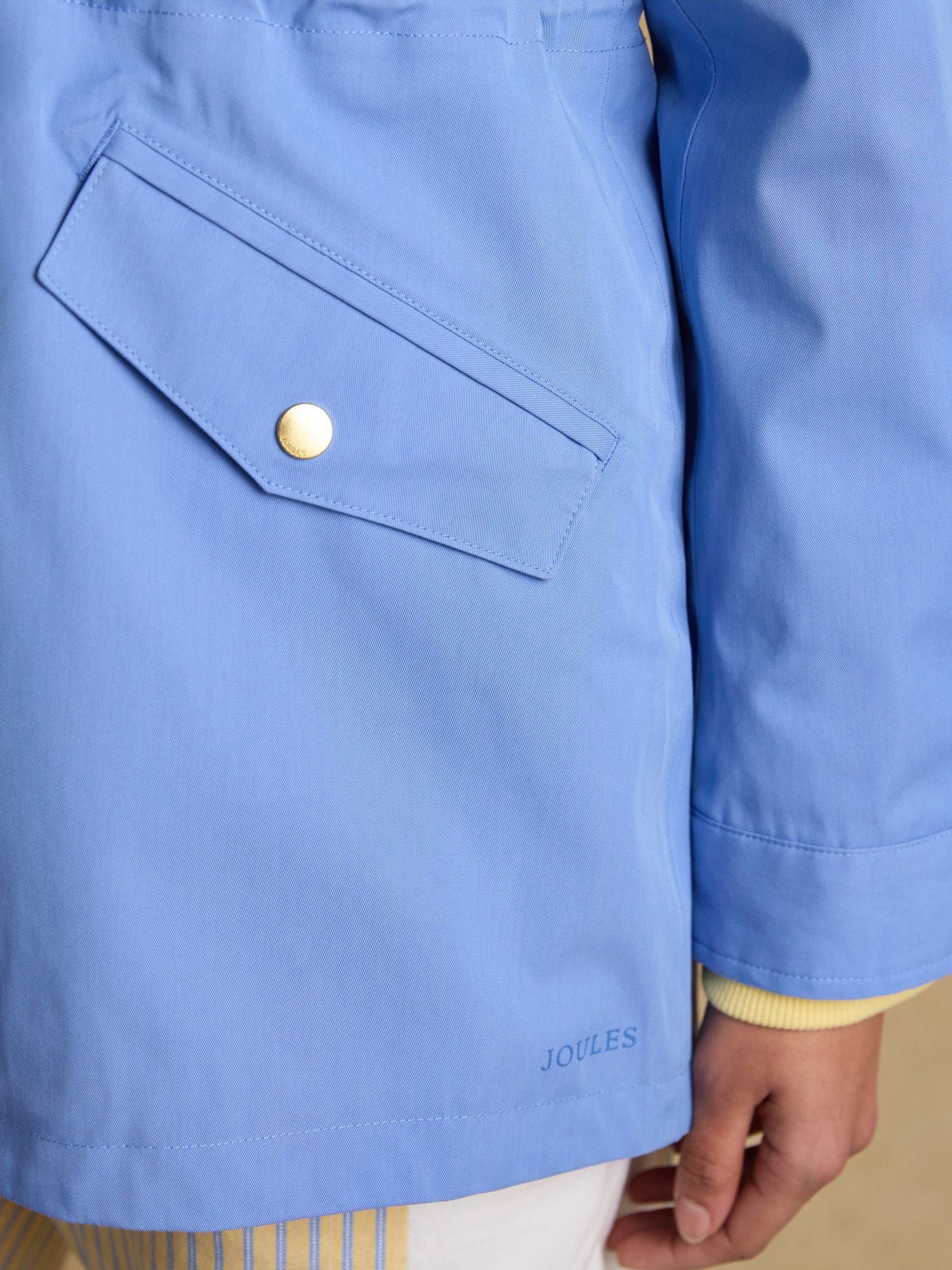 Portwell Blue Hooded Waterproof Raincoat