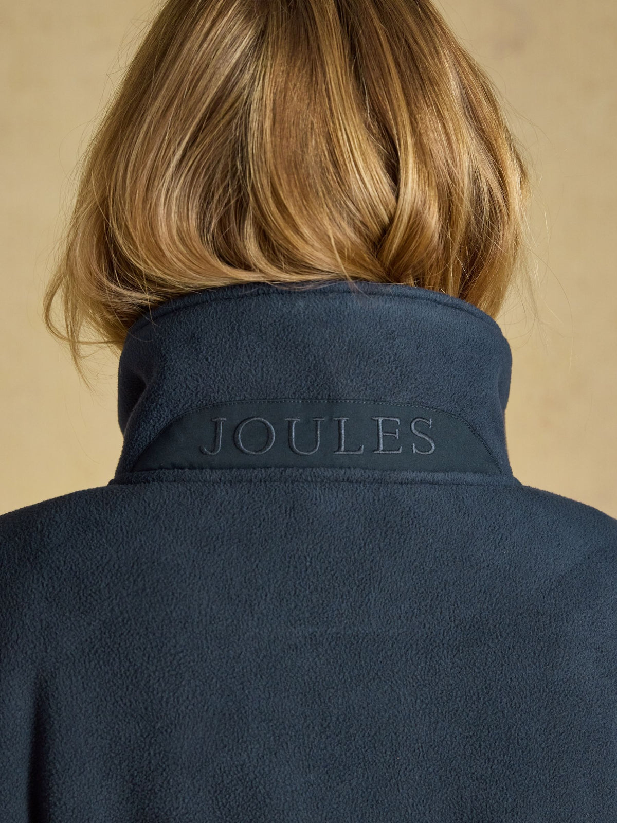 Longline Fleece Navy Funnel Neck Full Zip Fleece Jacket