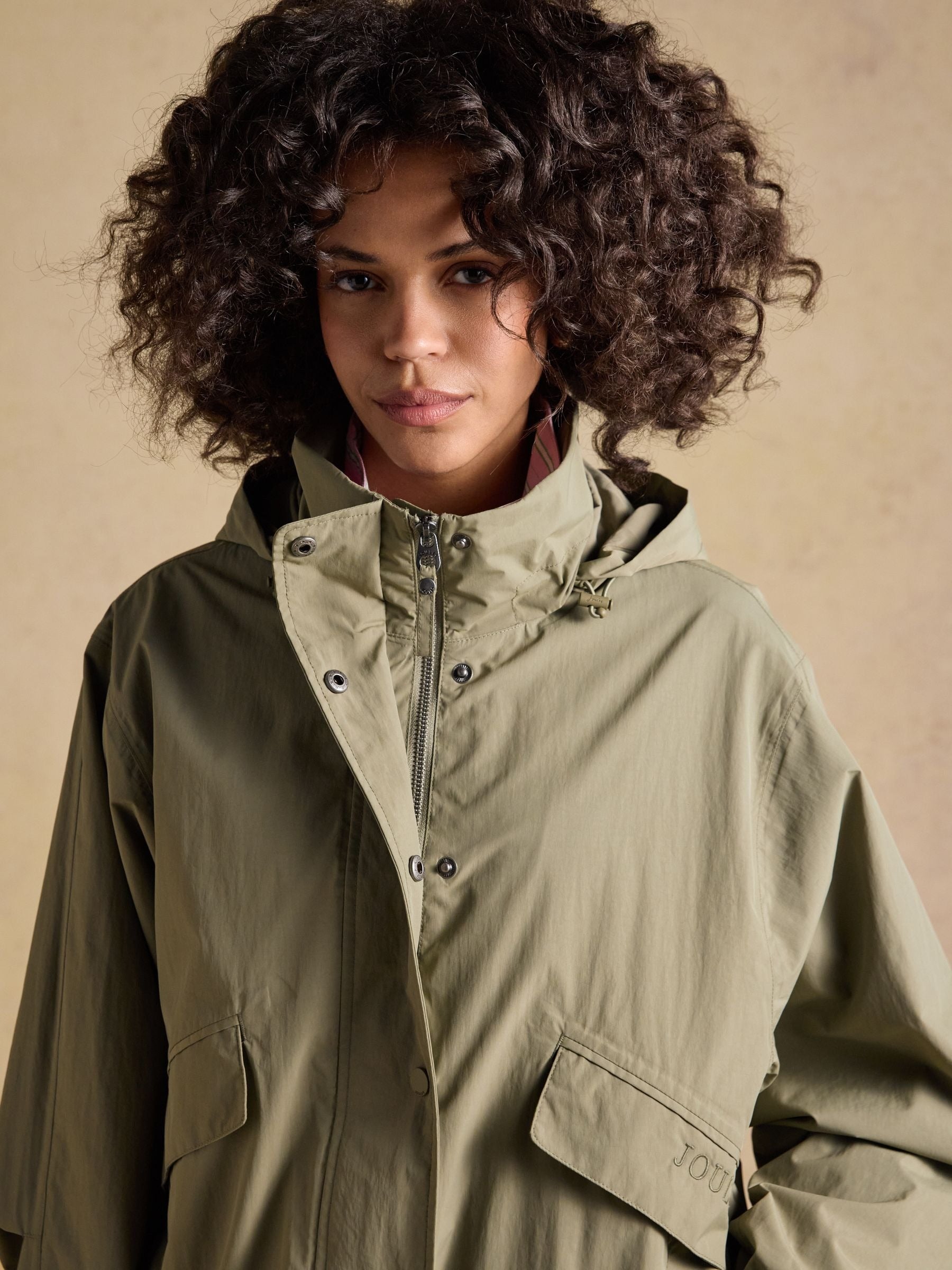 Hove Khaki Green Waterproof Windbreaker Jacket