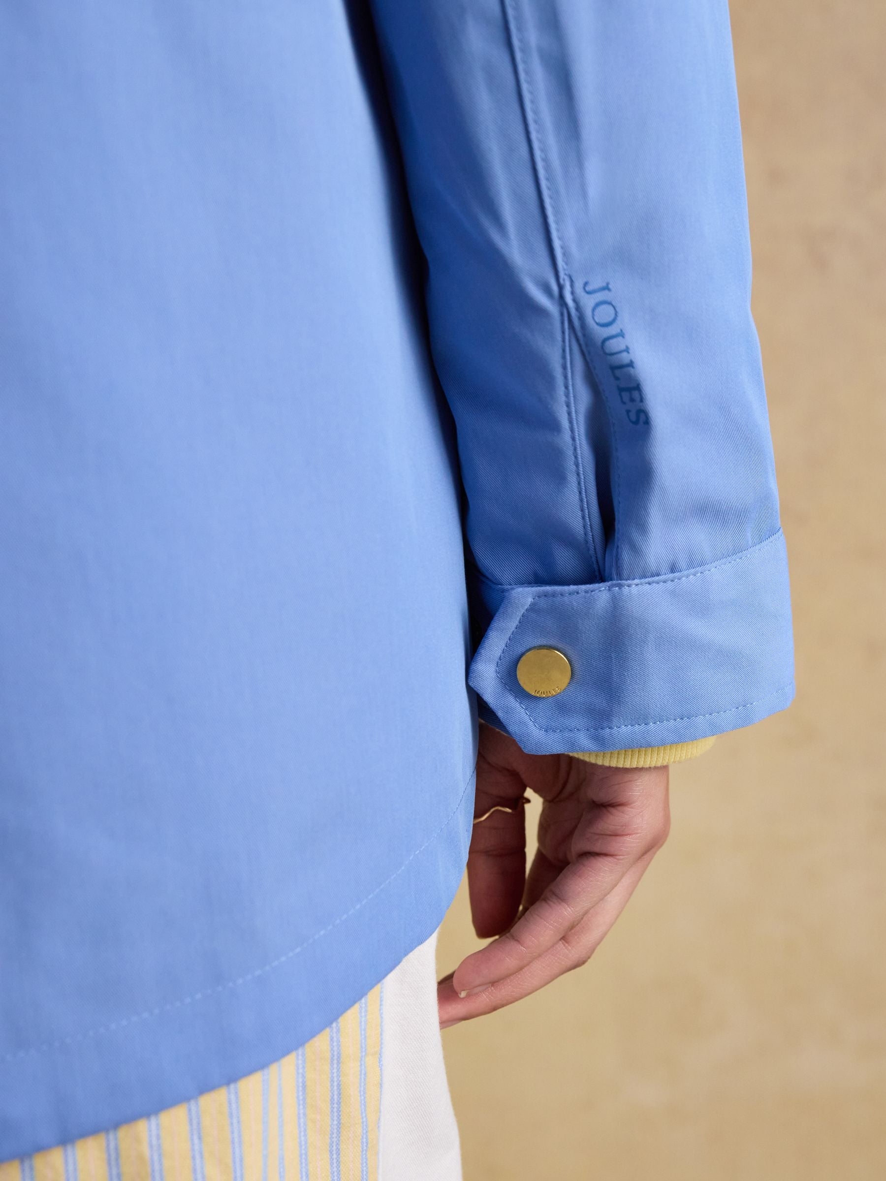 Portwell Blue Hooded Waterproof Raincoat