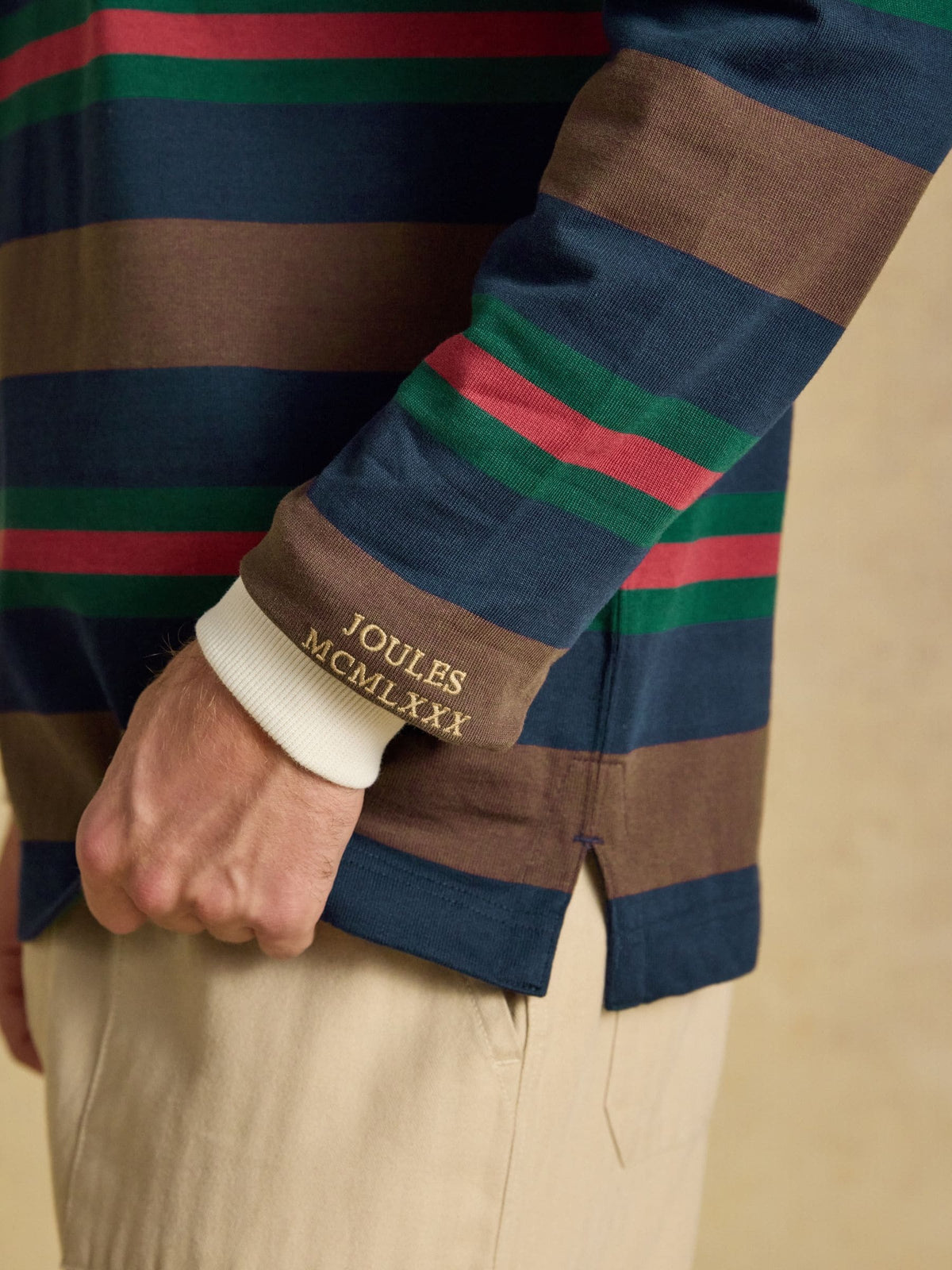 Rugby Club Multi Long Sleeve Striped Rugby Shirt