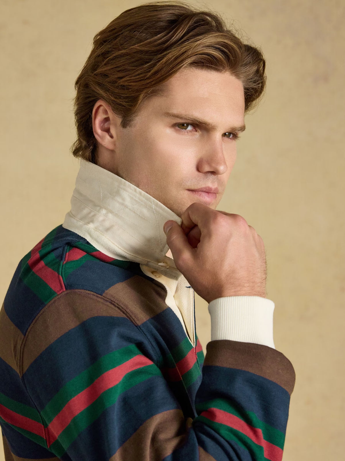 Rugby Club Multi Long Sleeve Striped Rugby Shirt