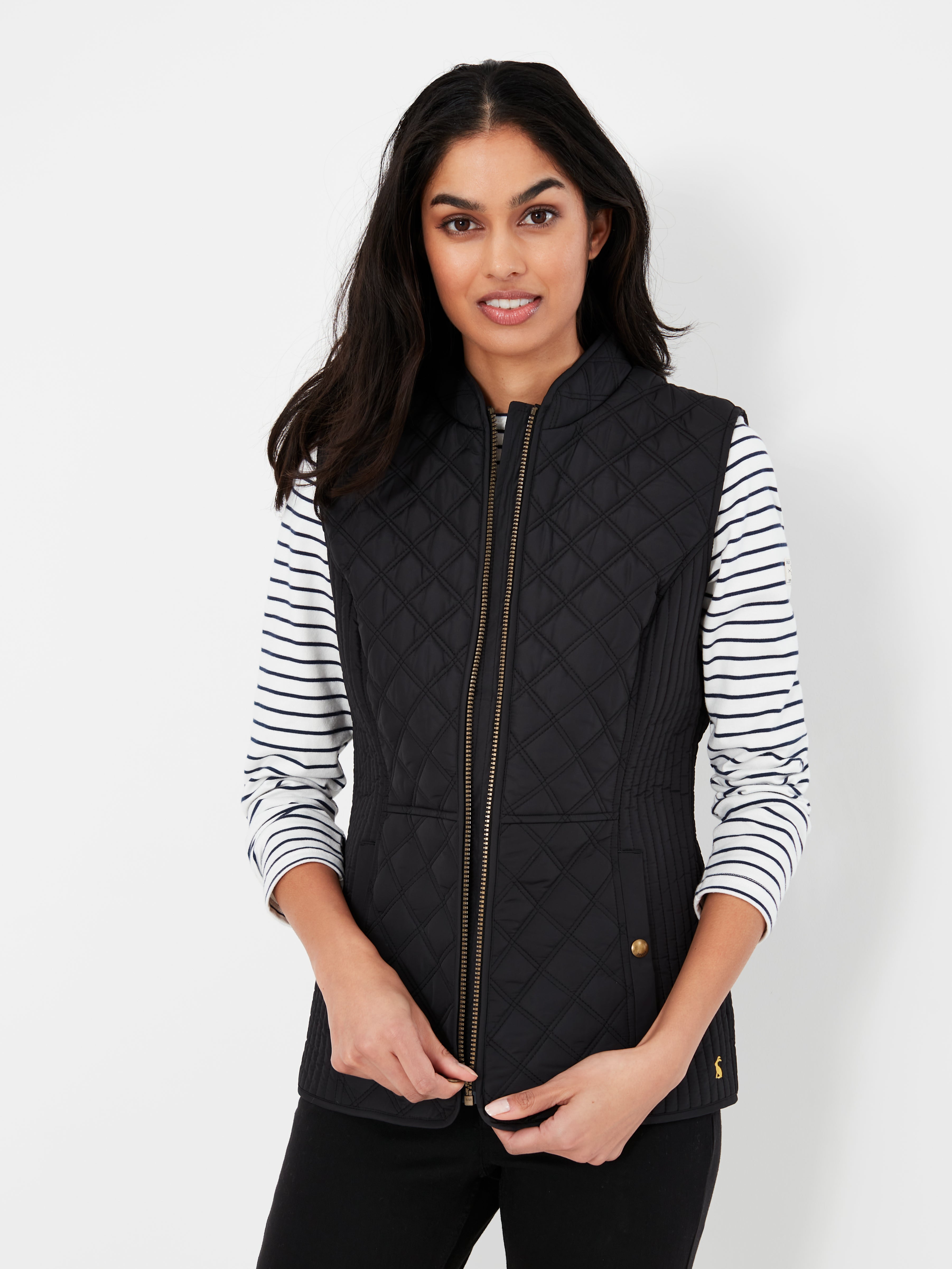 Minx Quilted Gilet - Black