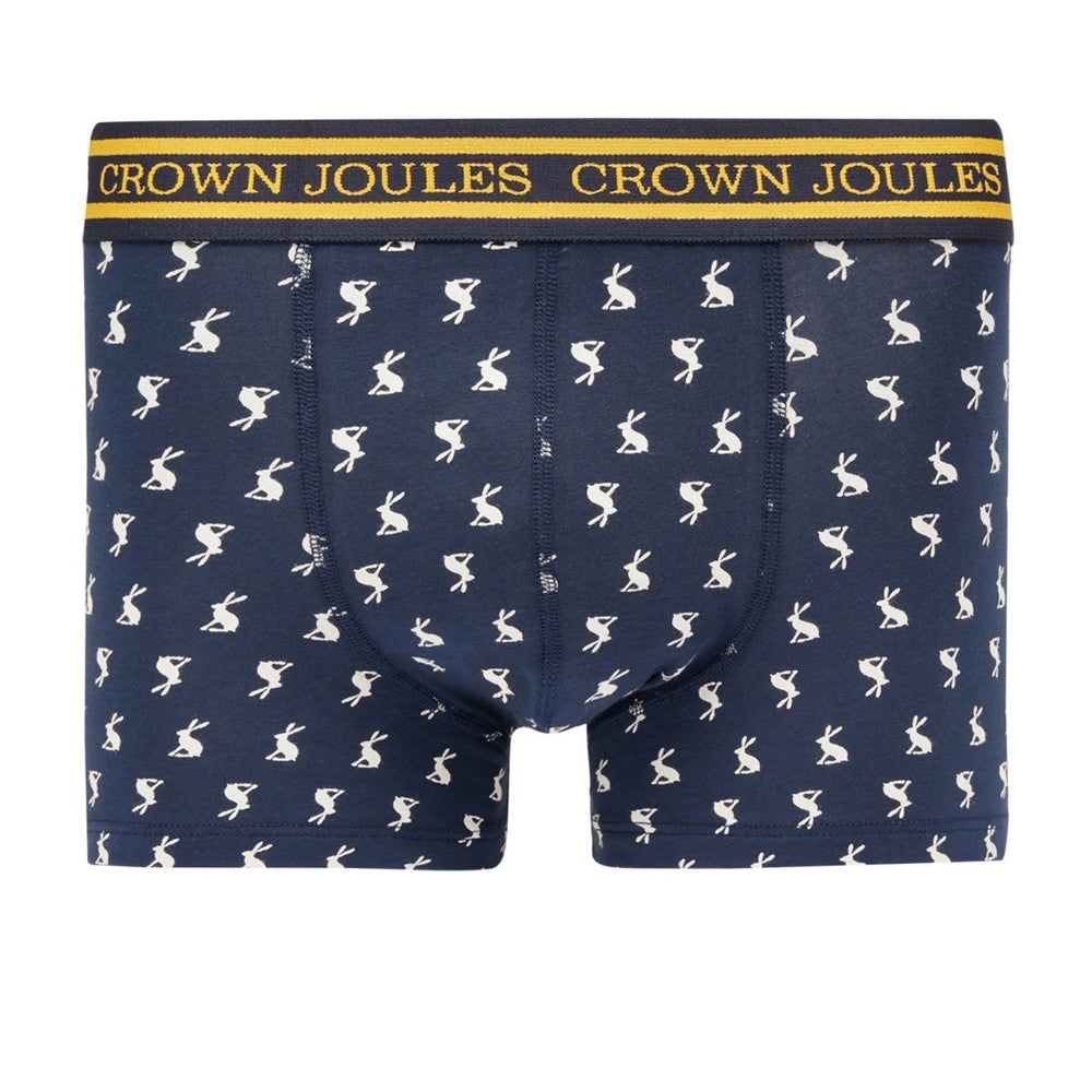 Men's Crown Joules Underwear 2 Pack - Hare French Navy Gold