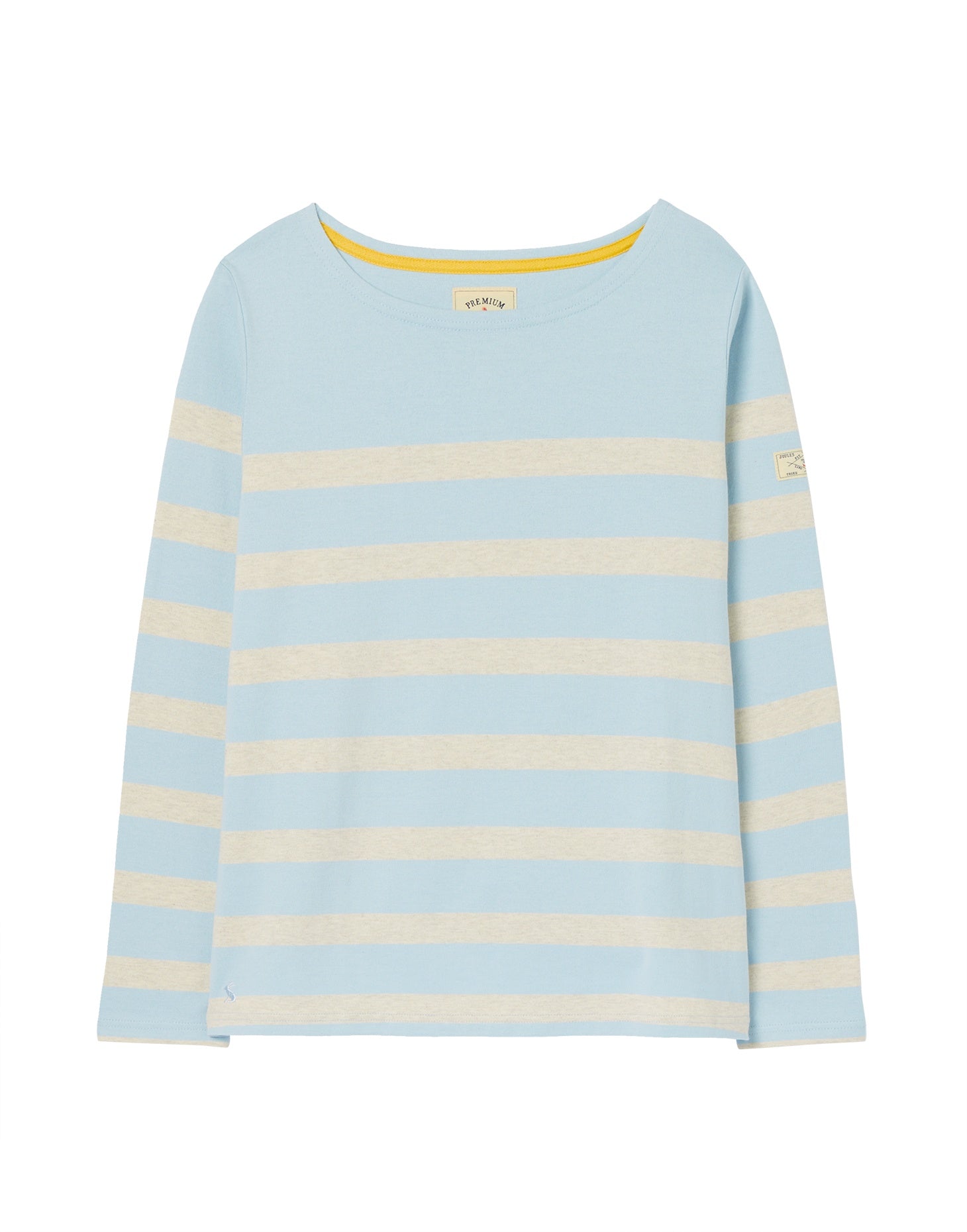 Harbour Stripe Long Sleeve Jersey Top - Blue Stripe