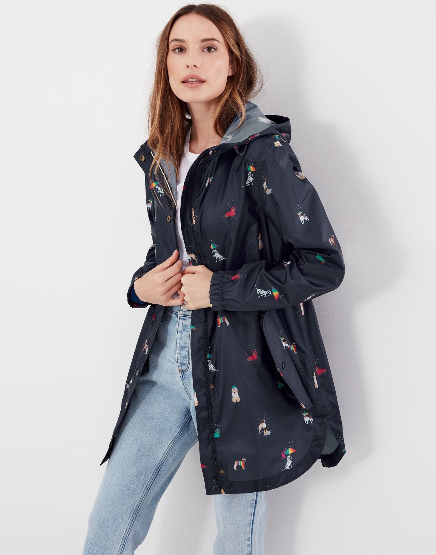 Women's GoLightly Packable Waterproof jacket - Rainbow Dogs