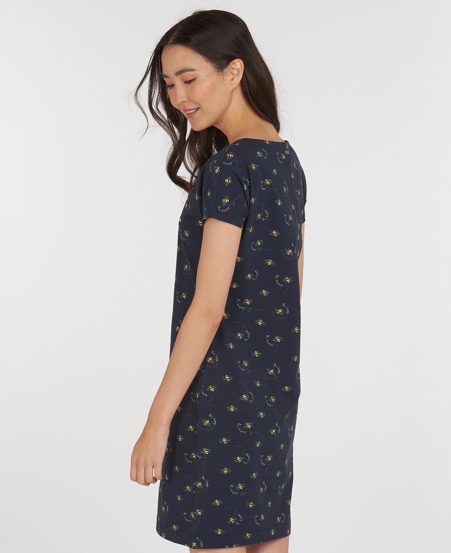 Barbour - Women's Harewood Print Dress - Navy Bee Print