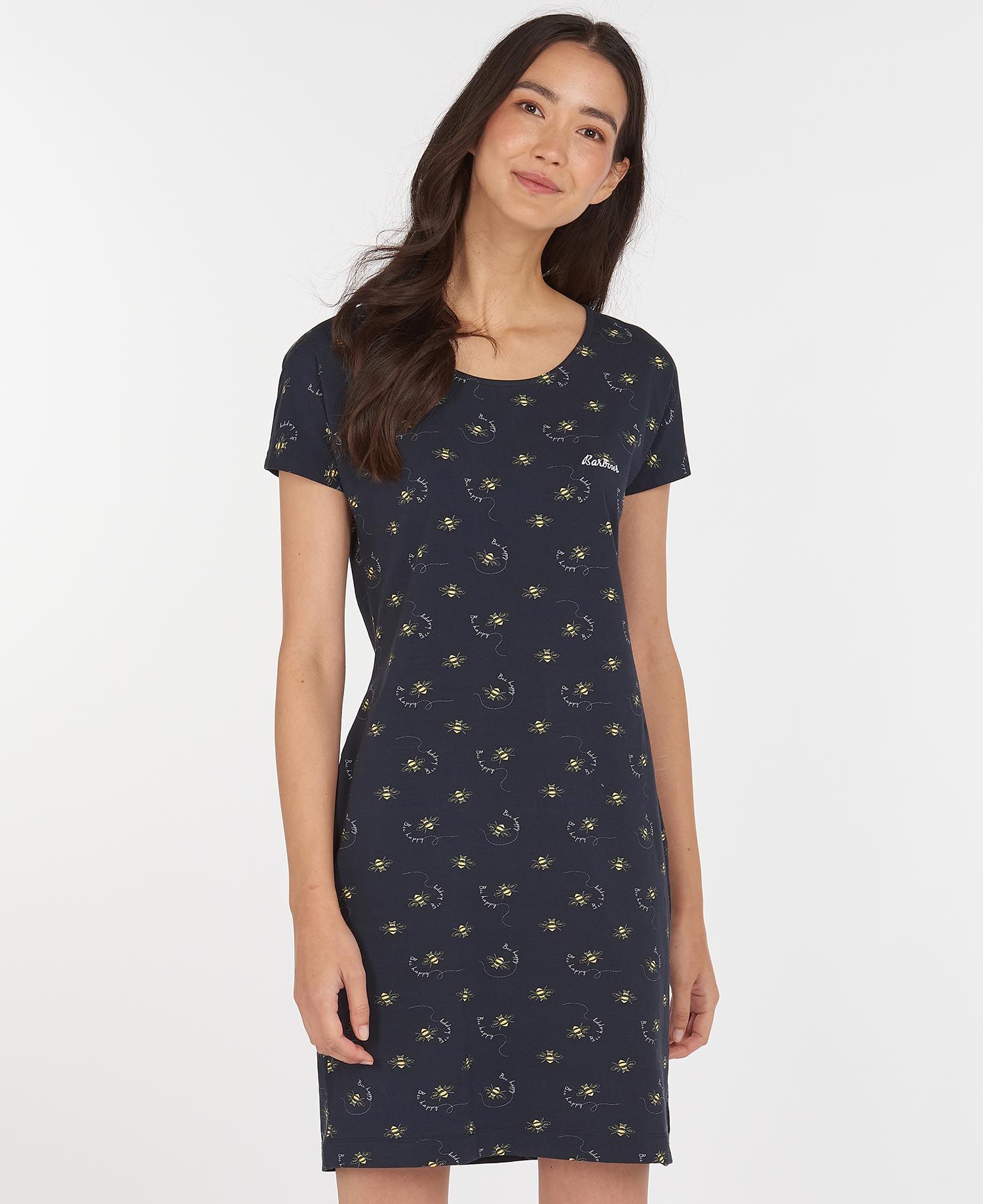 Barbour - Women's Harewood Print Dress - Navy Bee Print