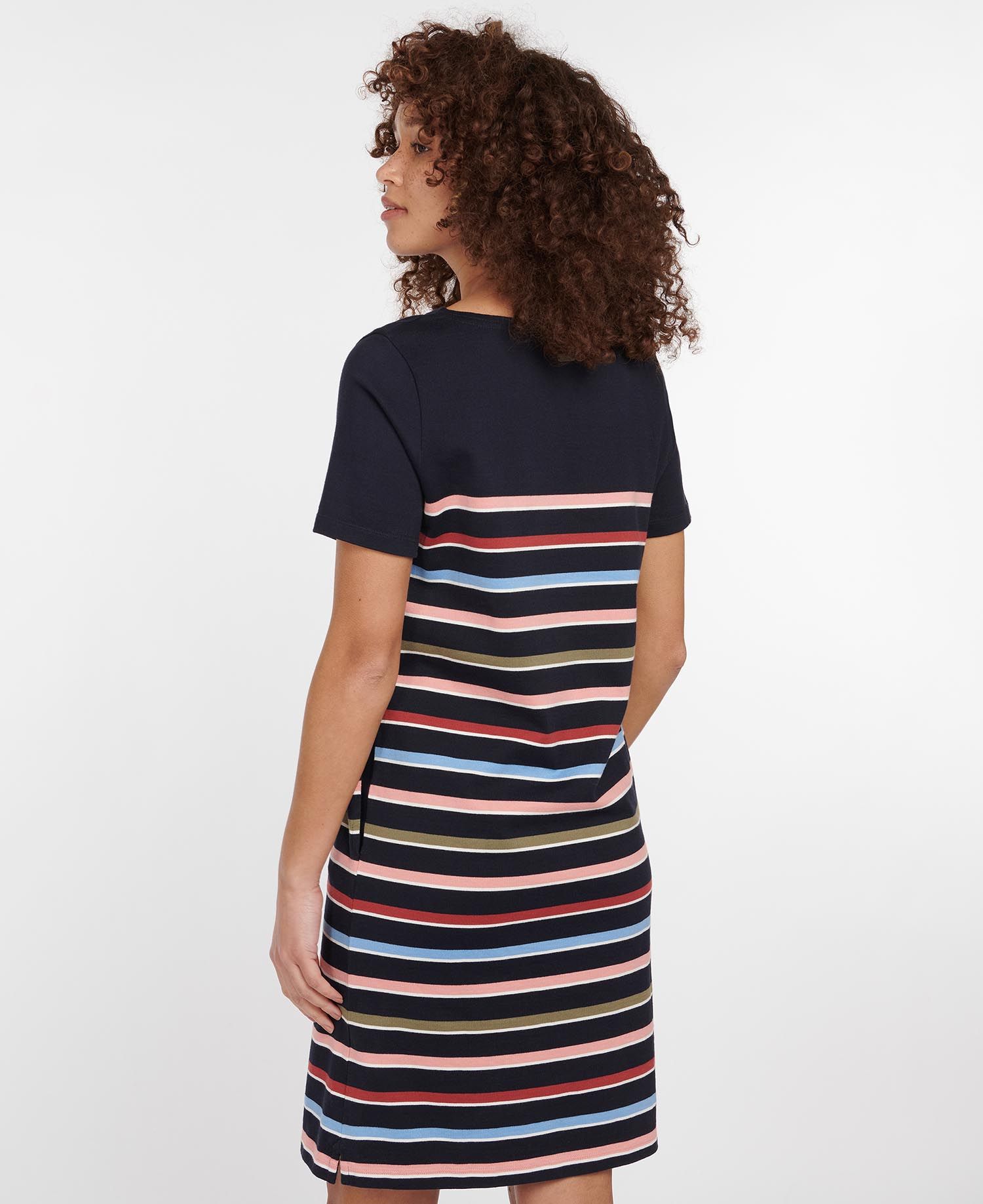 Hawkins Dress Navy Stripe