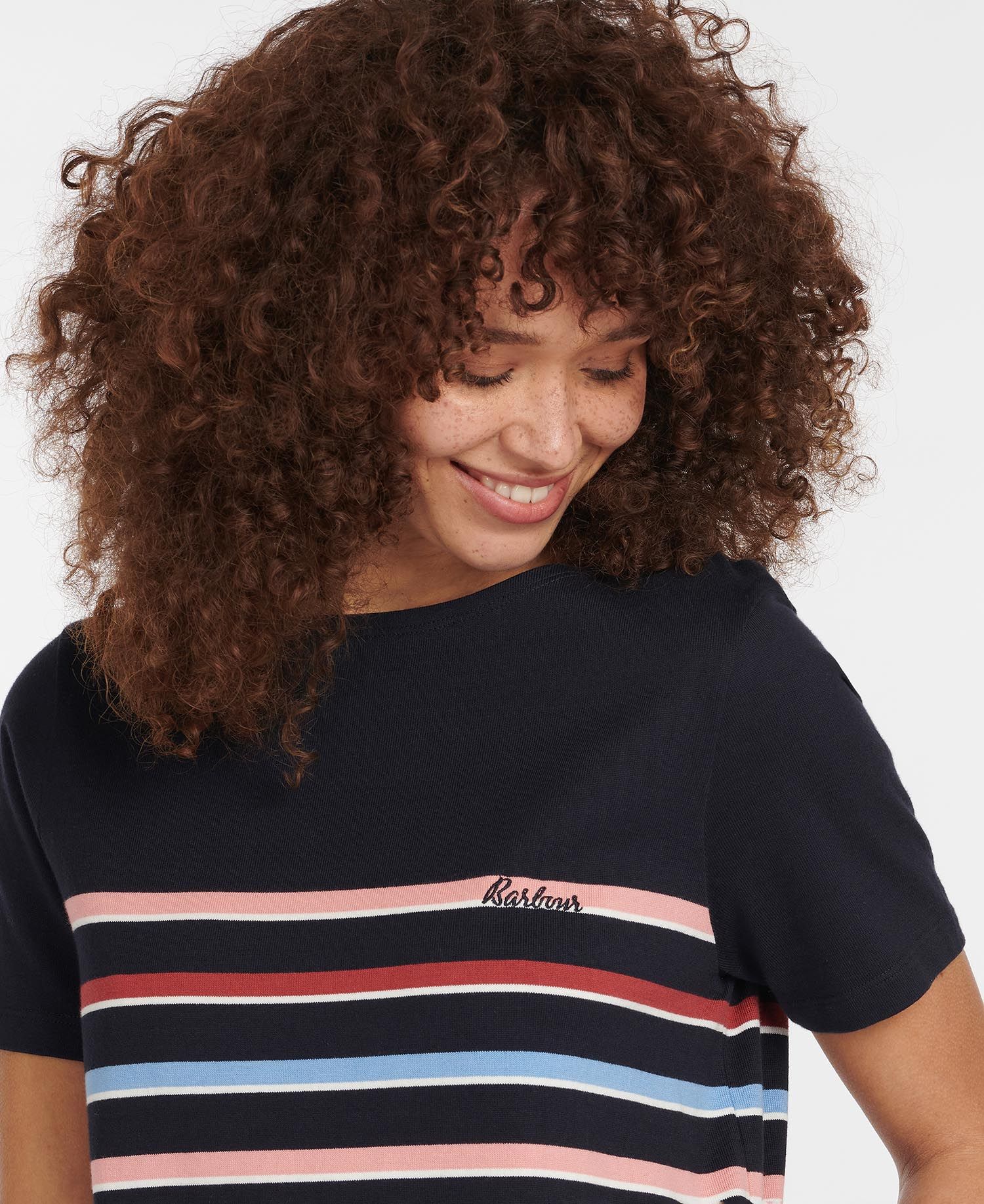 Hawkins Dress Navy Stripe