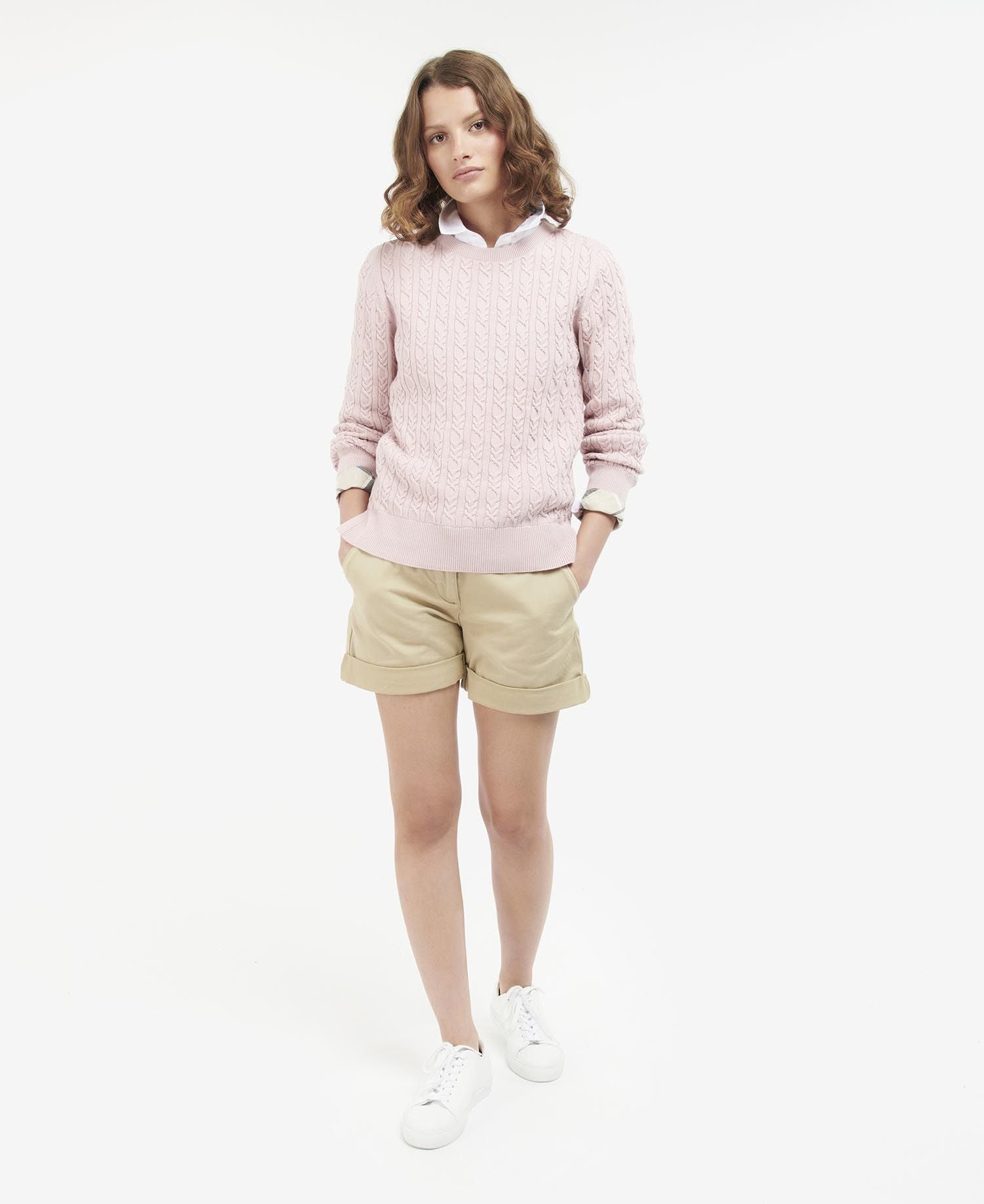 Women's Hampton Knit Sweater - Soft Pink